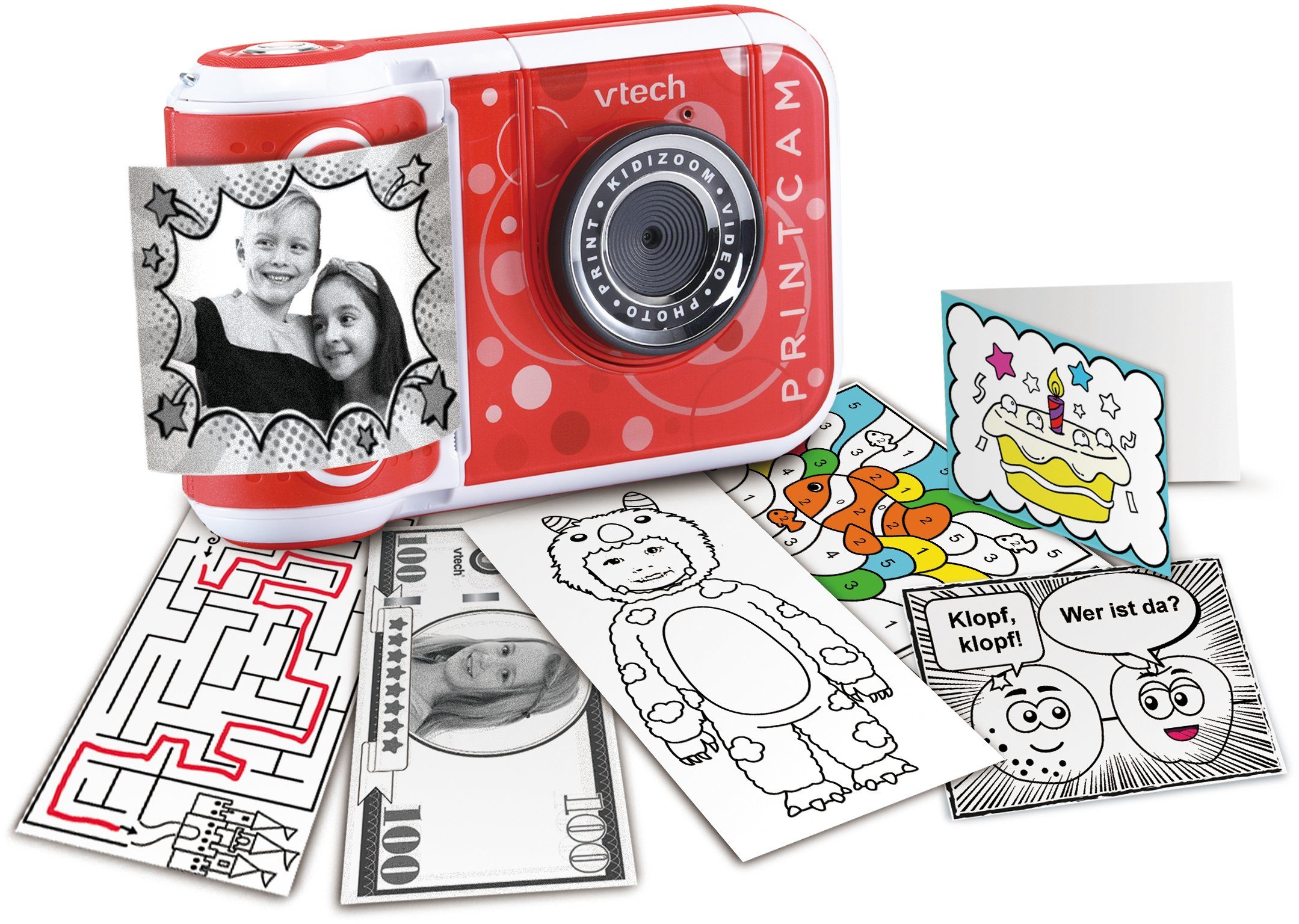 Vtech® KidiZoom Print Cam, rot Kinderkamera