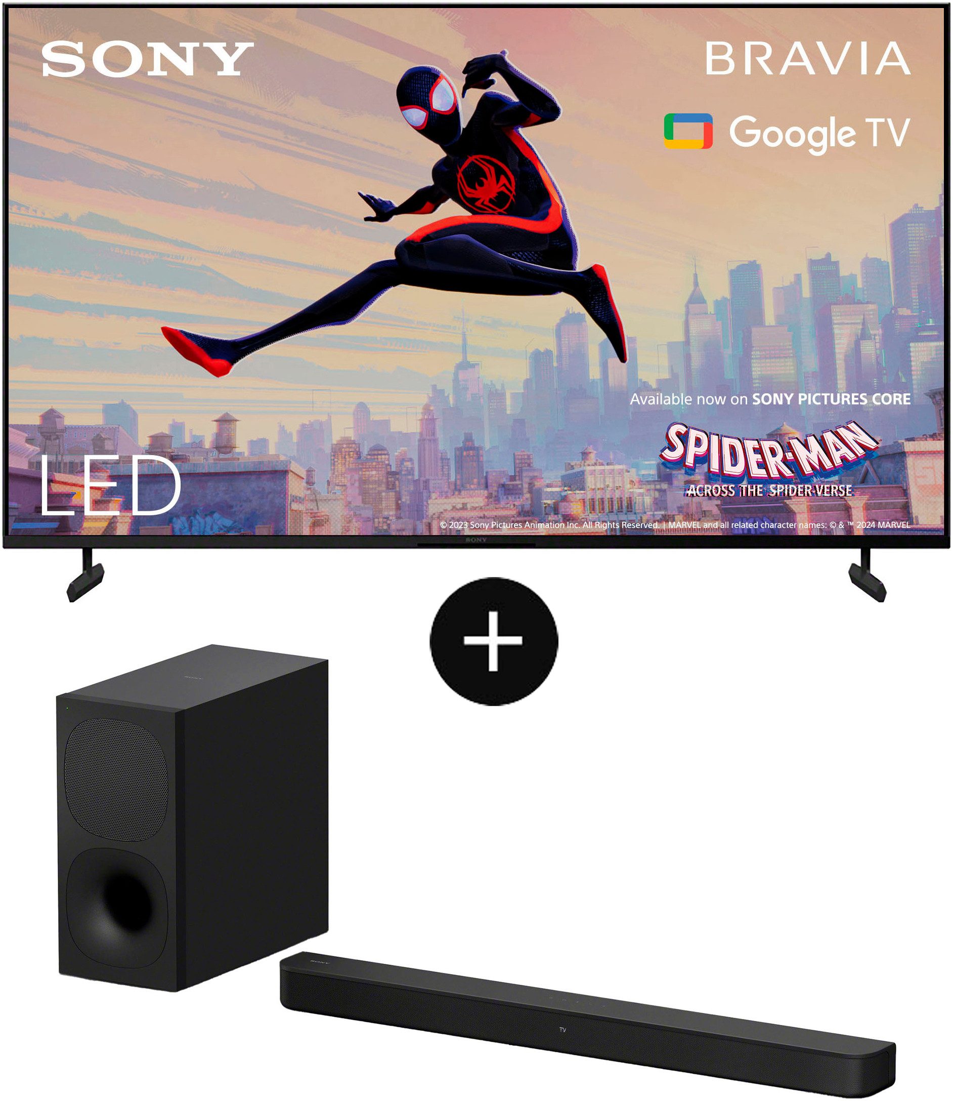 Sony KD-65X80L + HT-SD40 Soundbar LED-Fernseher