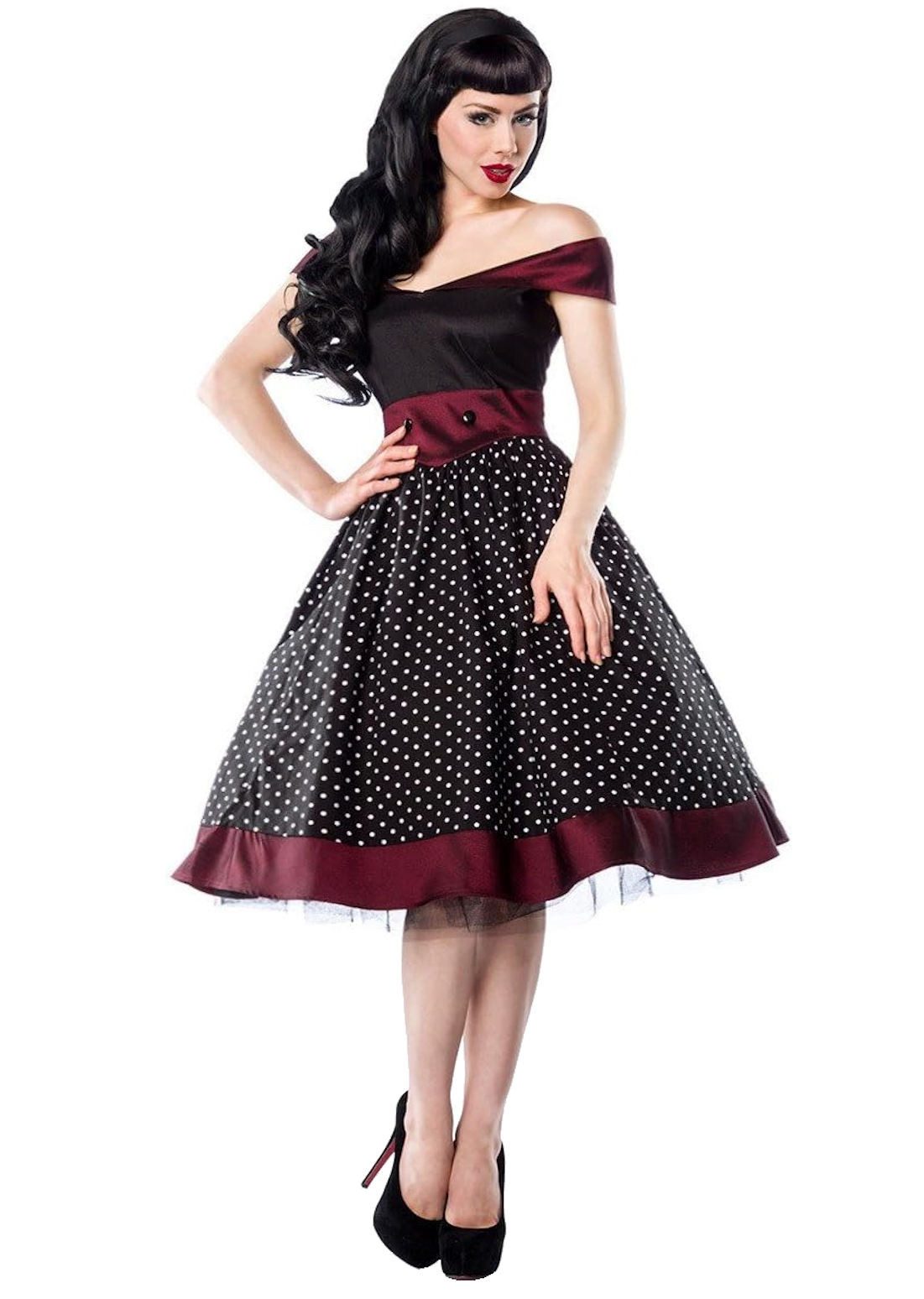 Atixo A-Linien-Kleid 50er Jahre Pin Up