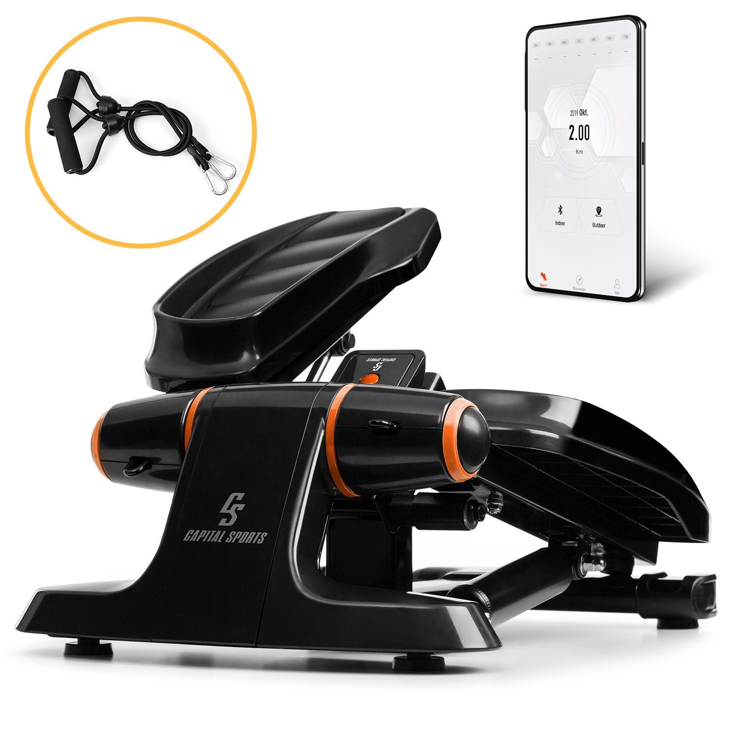 Capital Sports Heimtrainer Galaxy Step, mit