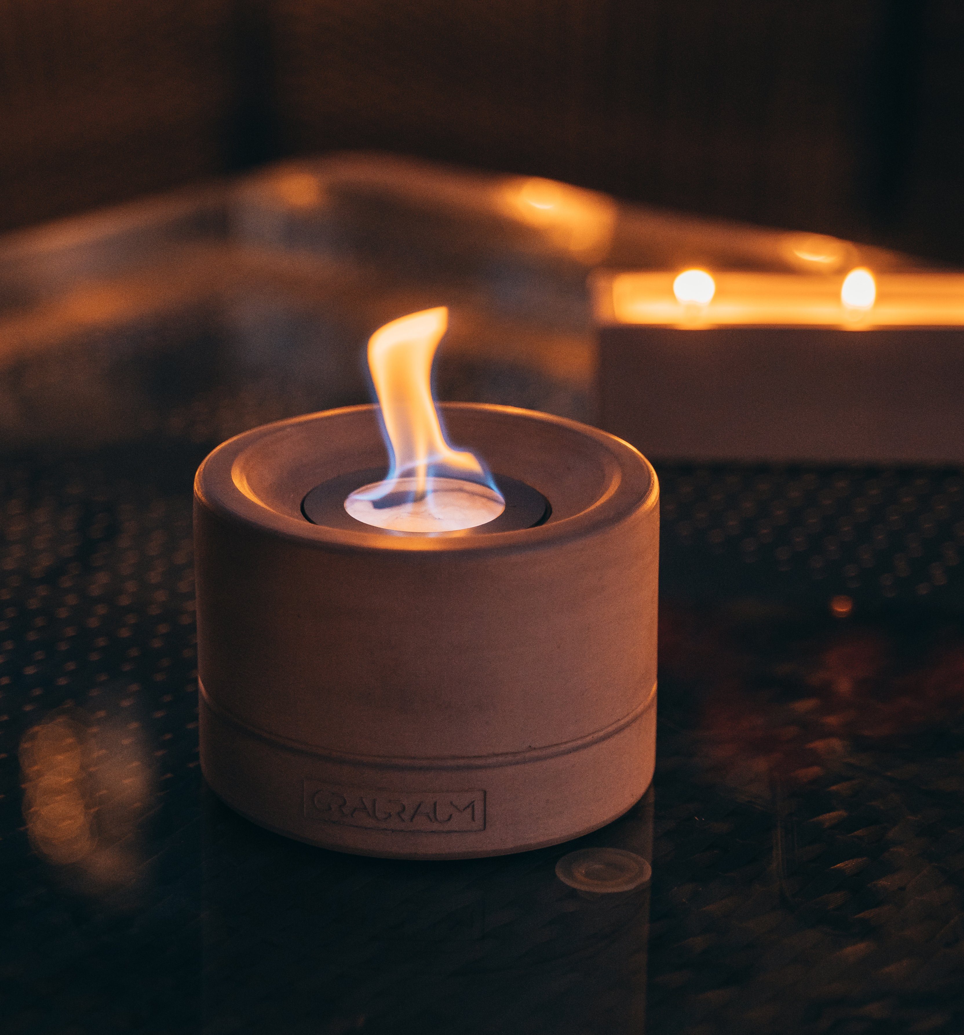GRAURAUM Tischfeuer 'Tilda' Ethanol Tischkamin (14,5cm),