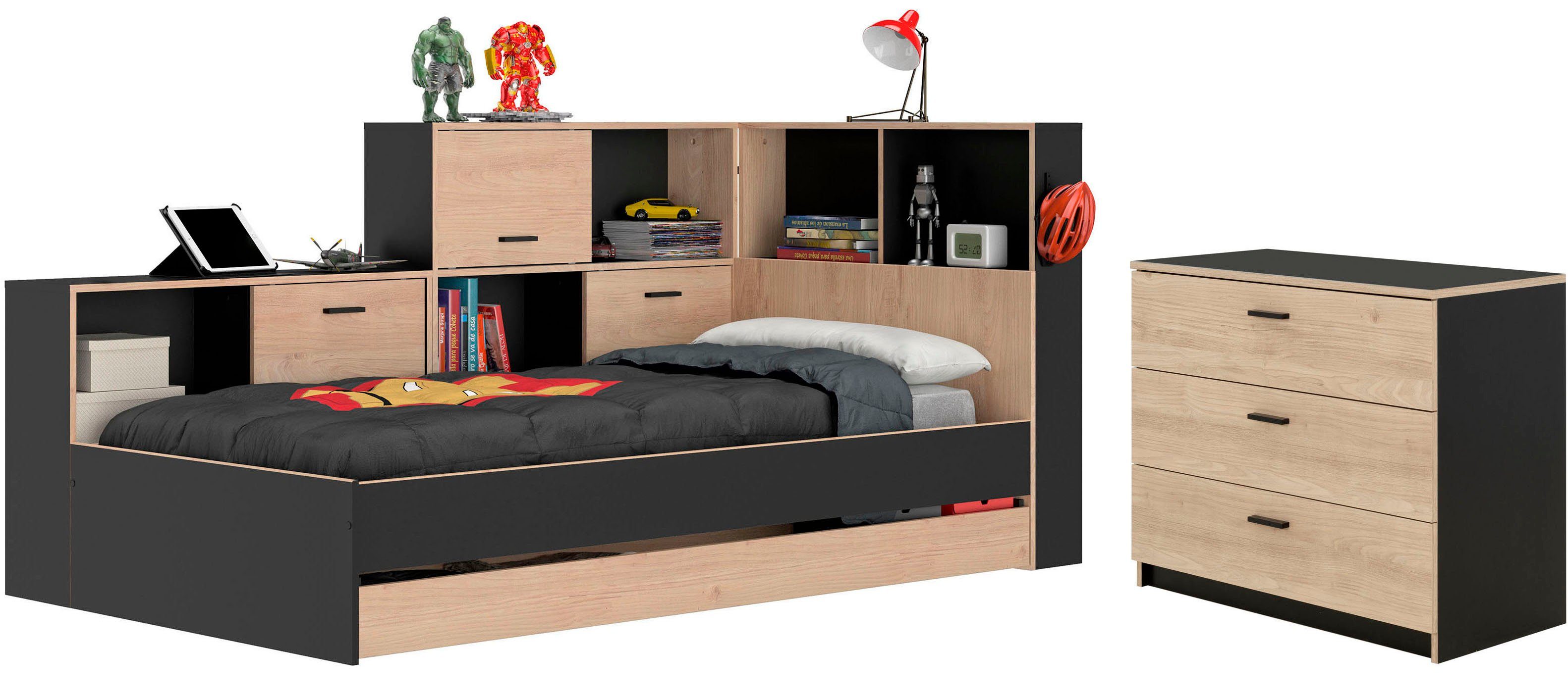 Gami Jugendzimmer-Set Erwan, (2-tlg), Ideal für