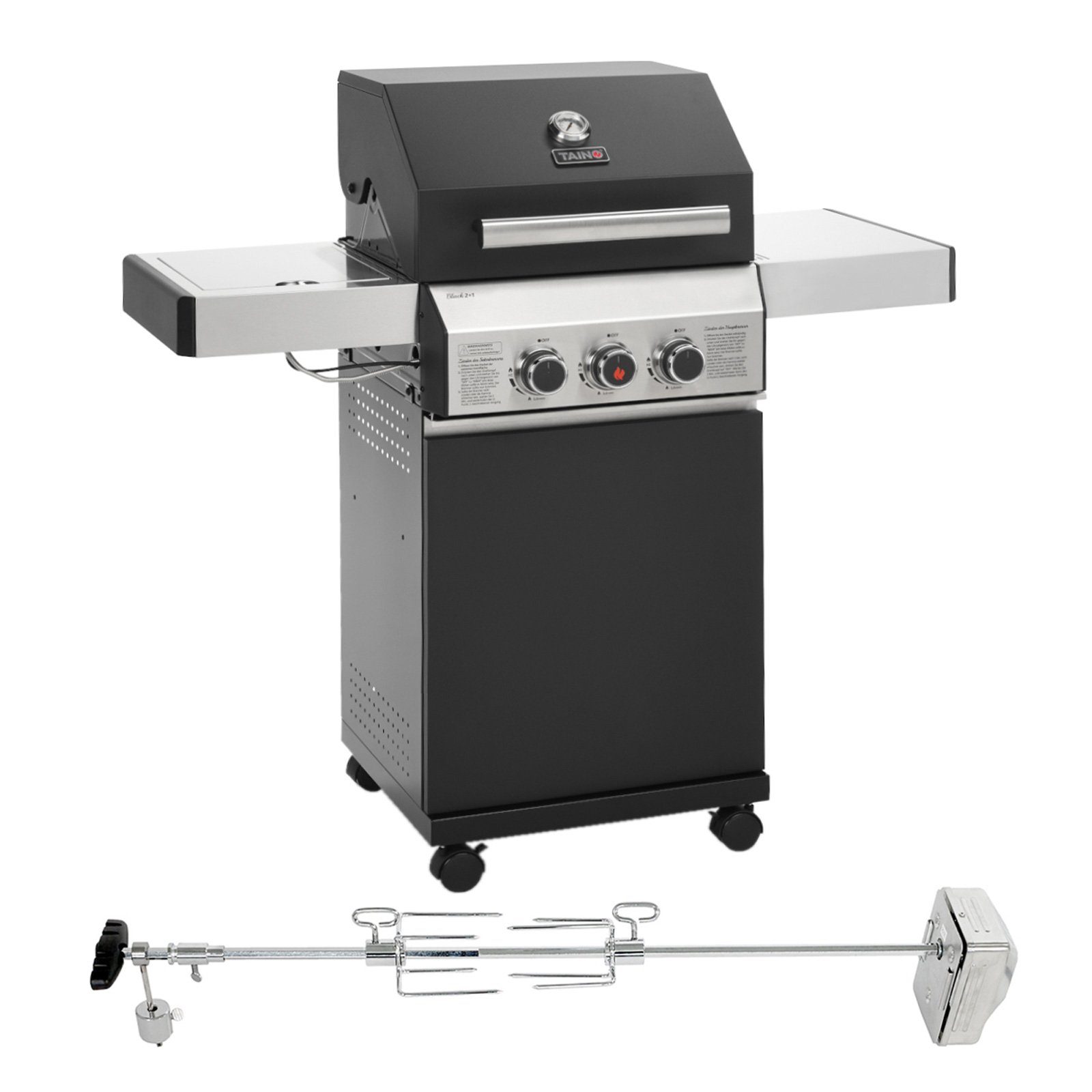 TAINO Gasgrill TAINO BLACK 2+1 Gasgrill