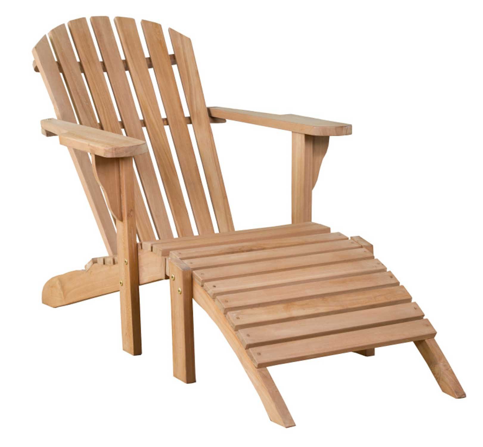 MR.DEKO Gartenliege Adirondack Montreal Teak