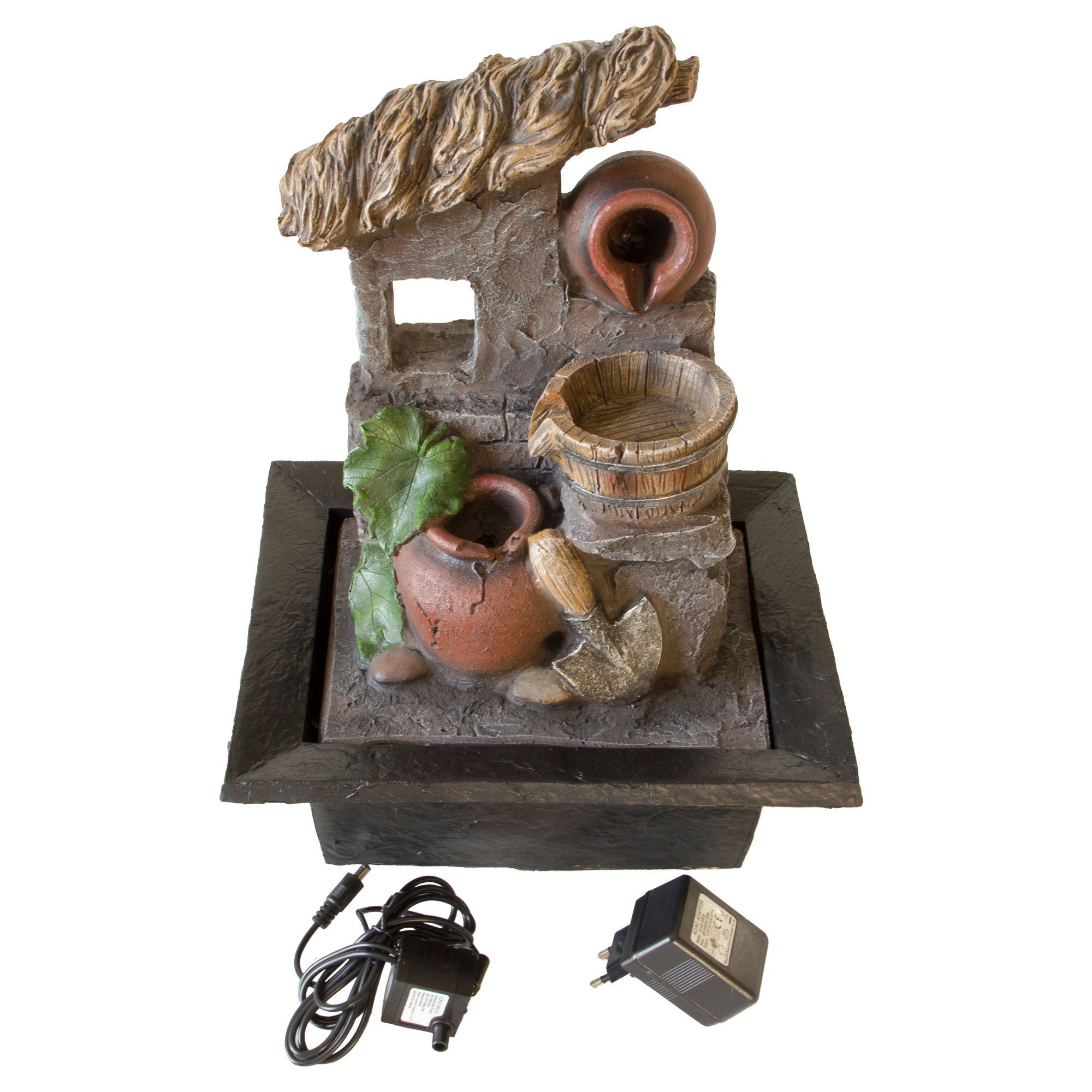 Lemodo Zimmerbrunnen Wasserspiel Krug, Tischbrunnen mit