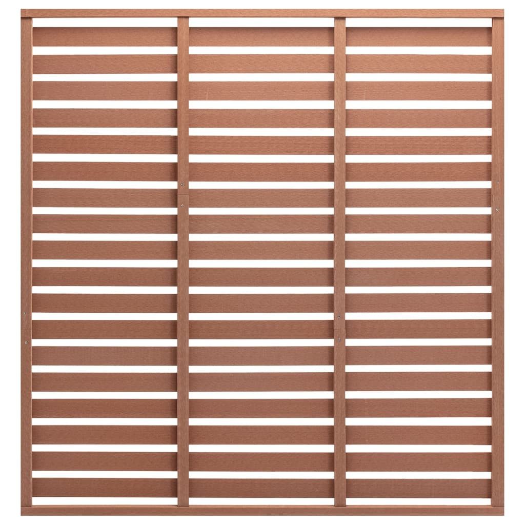 vidaXL Gartenzaun Zaunplatte WPC 180x180 cm
