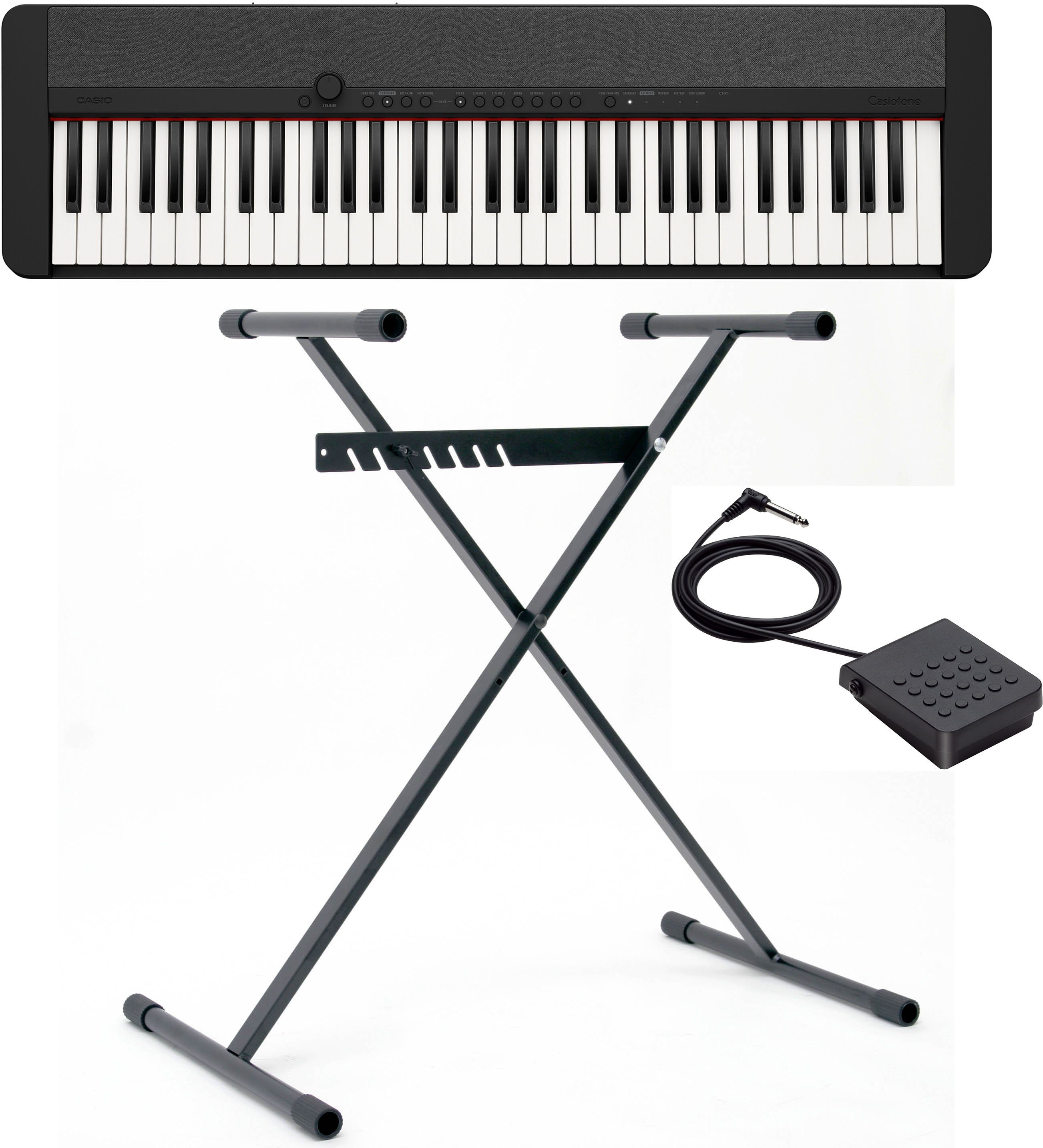 CASIO Home-Keyboard Piano-Keyboard-Set CT-S1BKSET (Set, inkl.
