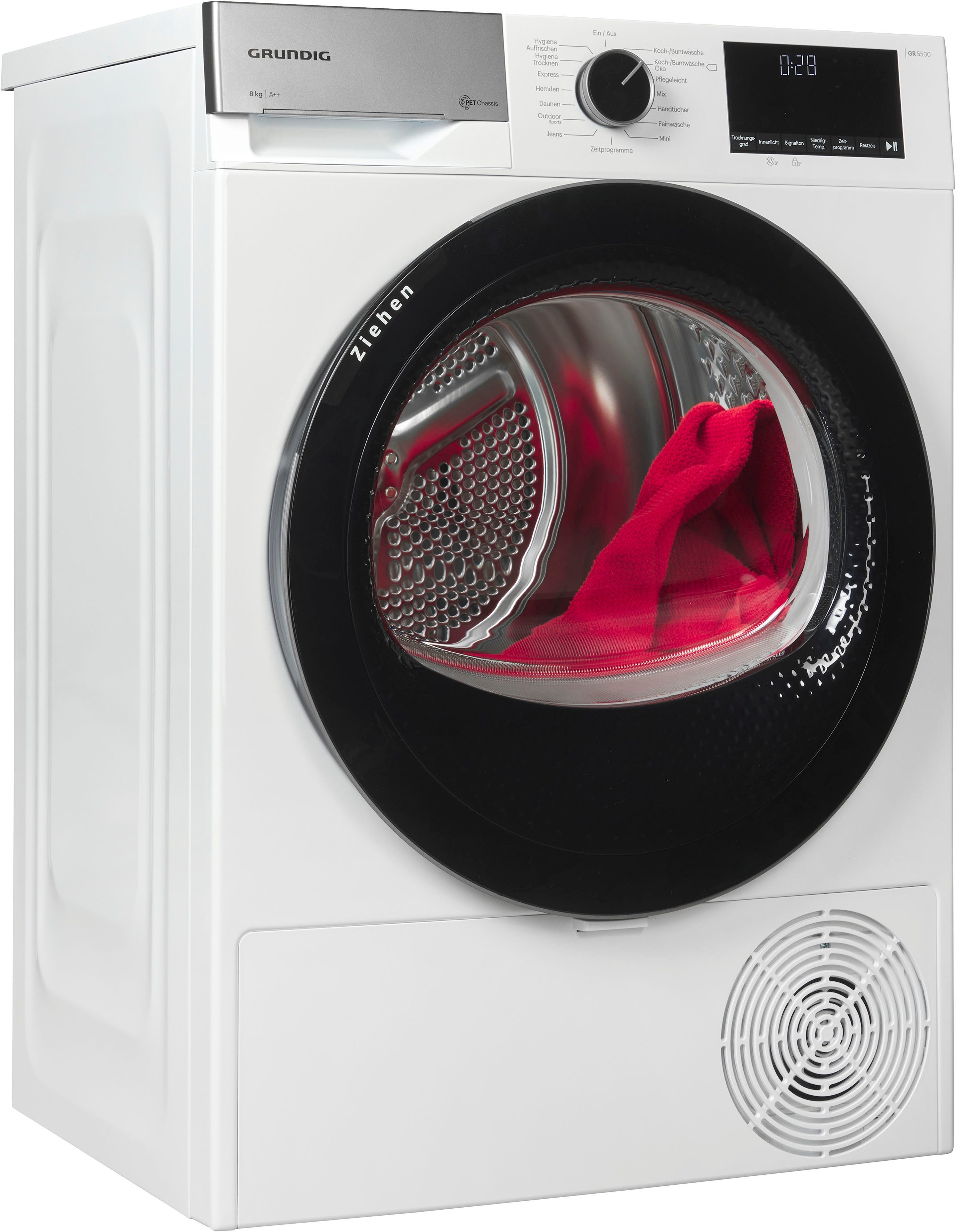 Grundig Kondenstrockner GT55823F6B, mit Wärmepumpentechnologie