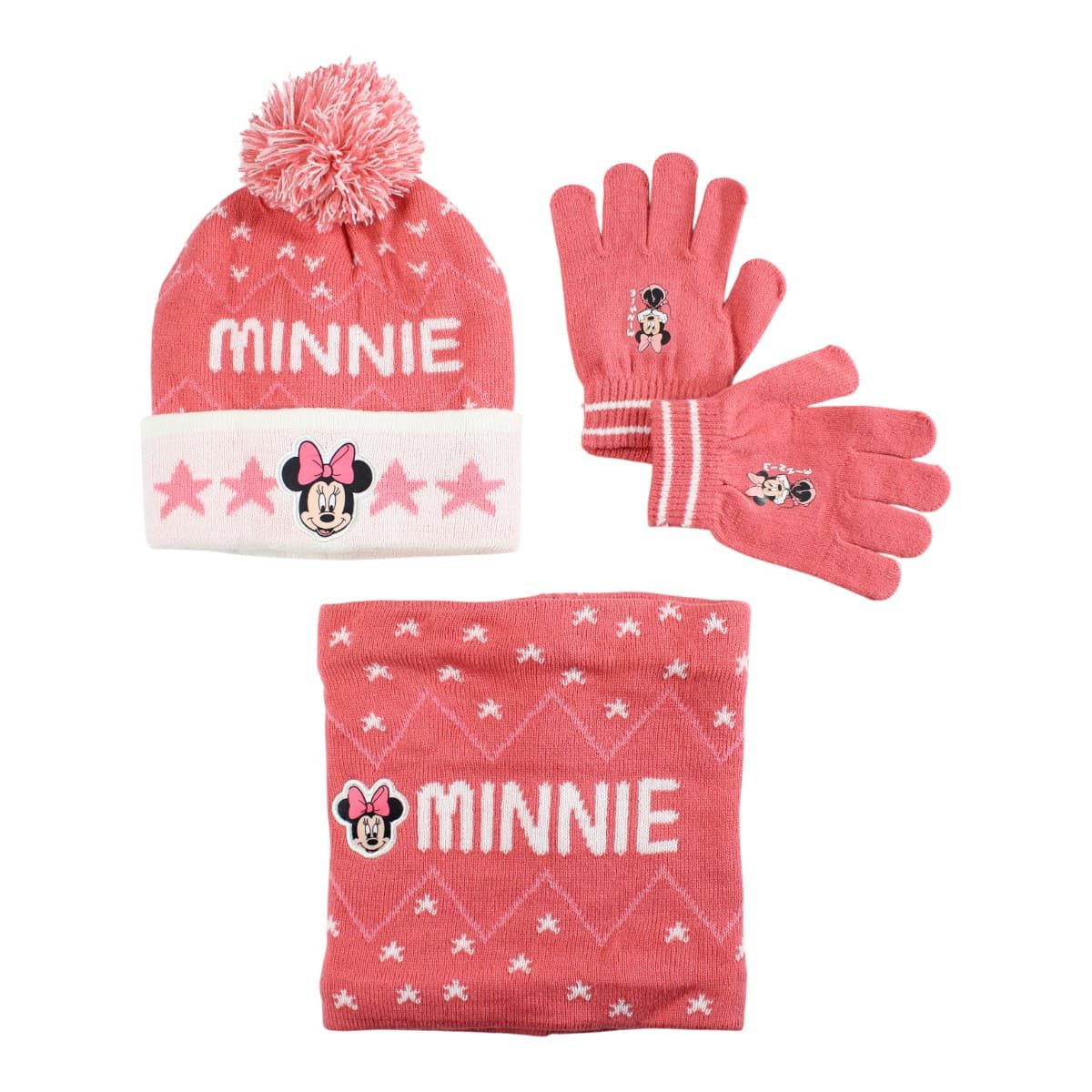 Disney Fleecemütze Disney Minnie Maus 3tlg