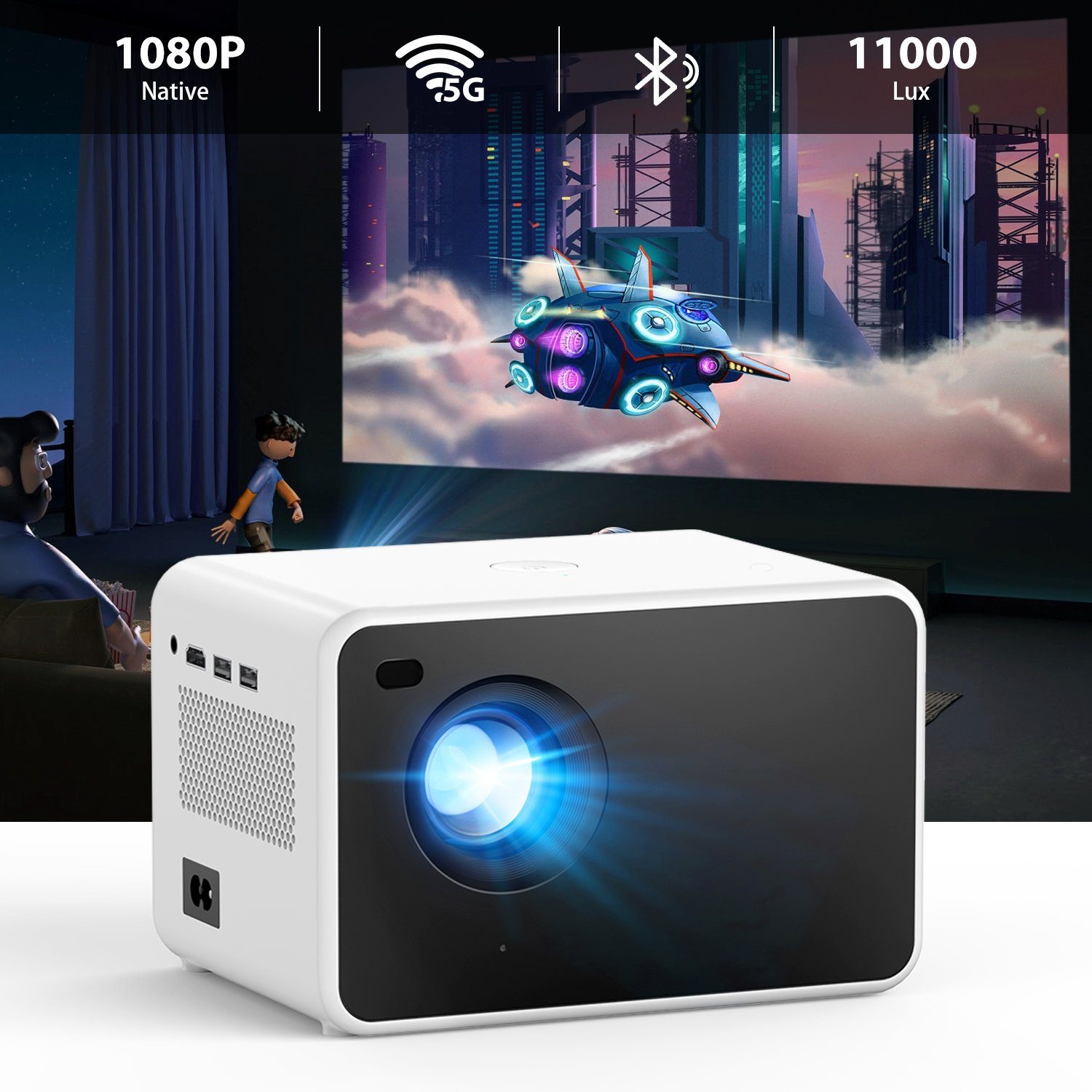 iscooter Native 1080P Full HD Beamer