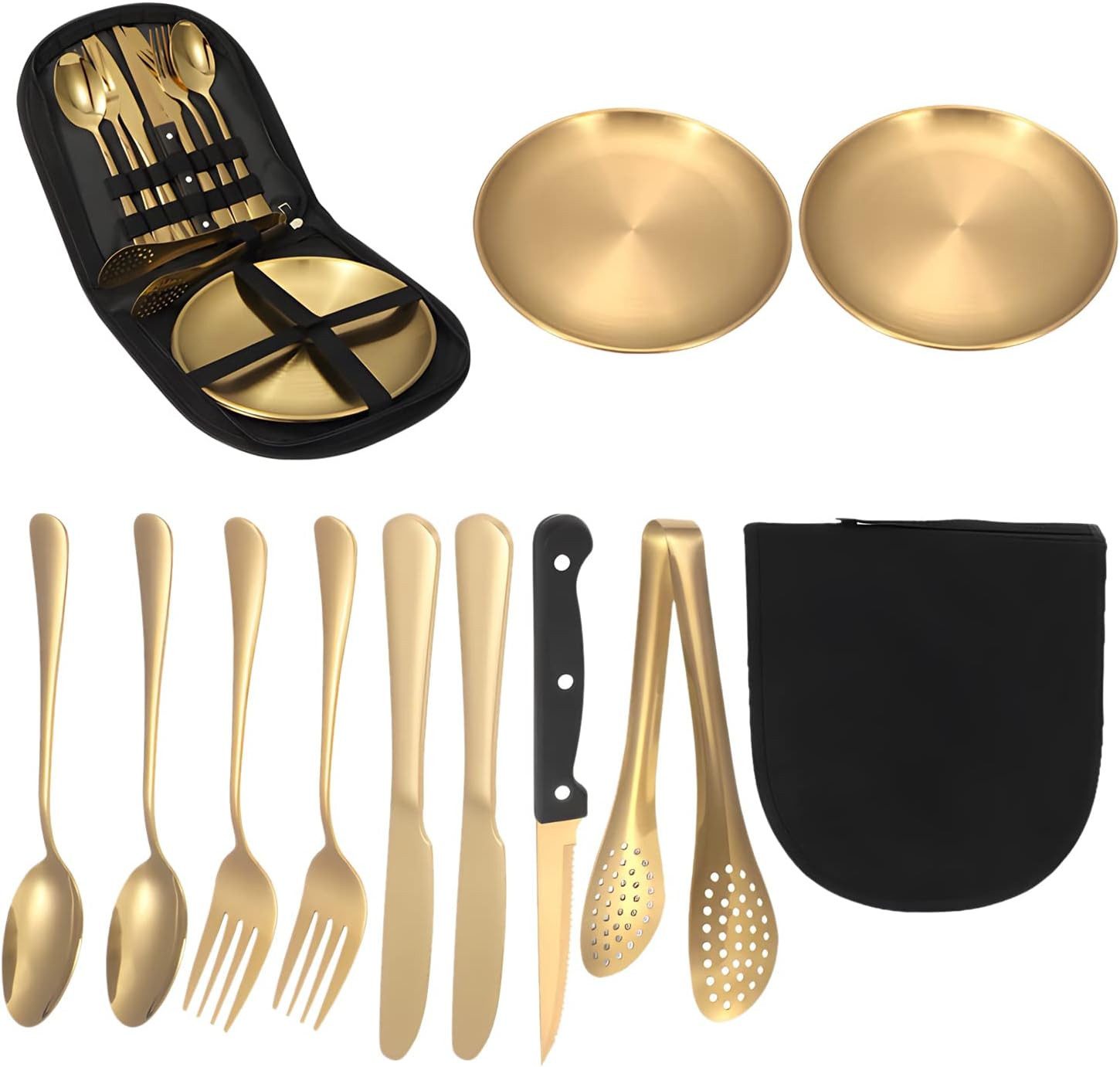 ibettertec Besteck-Set Besteck-Set,Besteckset für 2 Personen,10