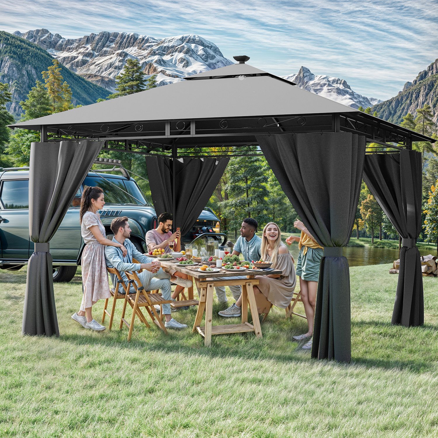 HOMALL Pavillon Garden Pavillon Wasserdicht Partyzelt,