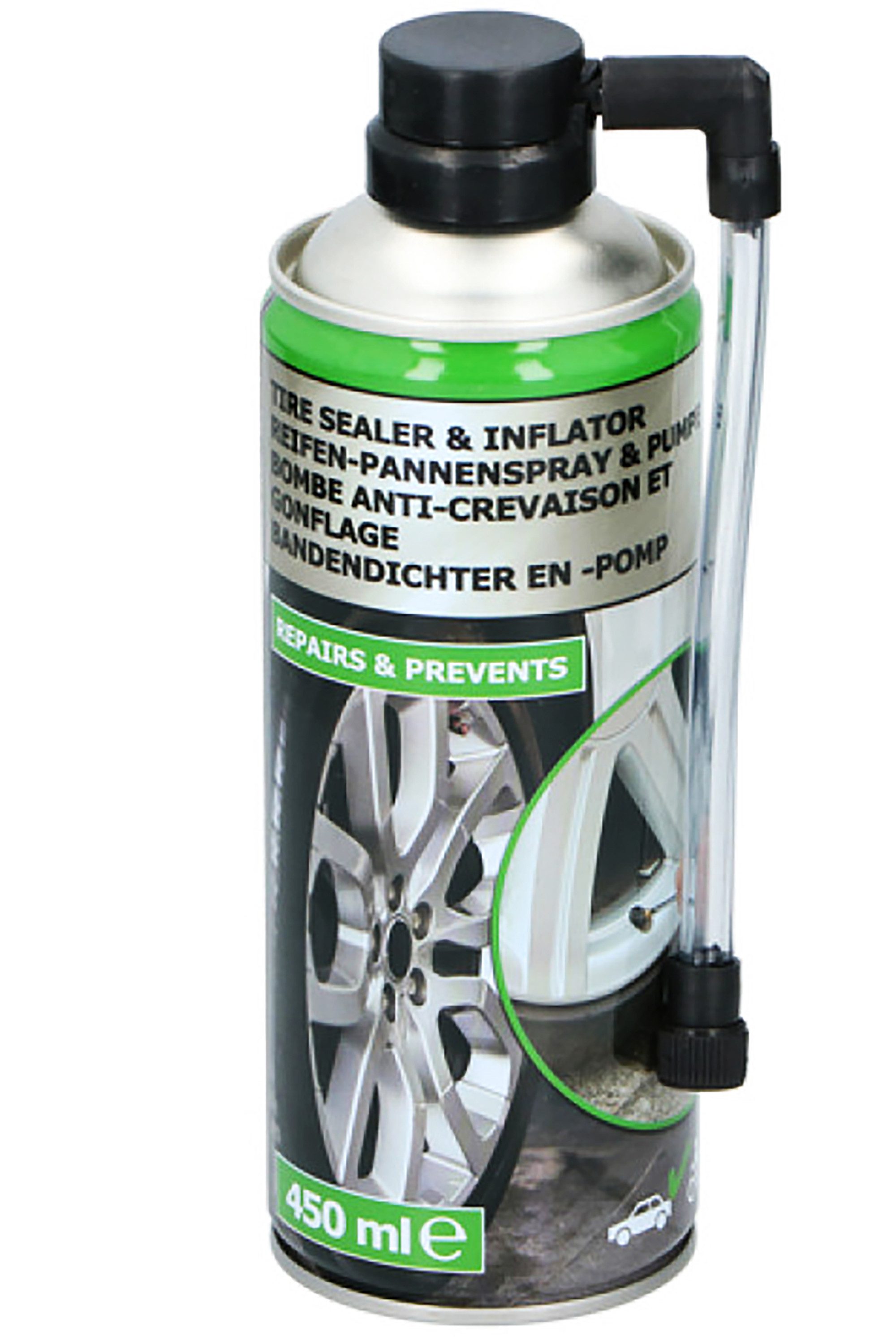 EDCO Reifen-Reparaturset REIFEN-PANNENSPRAY & PUMPE 450ml