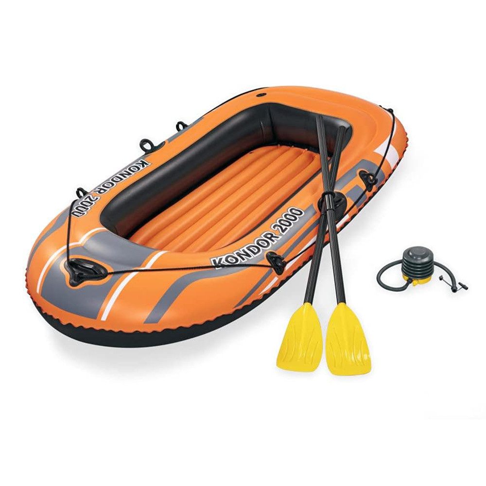 Daskoo Kinder-Schlauchboot Boot Schlauchboot Ruderboot Set