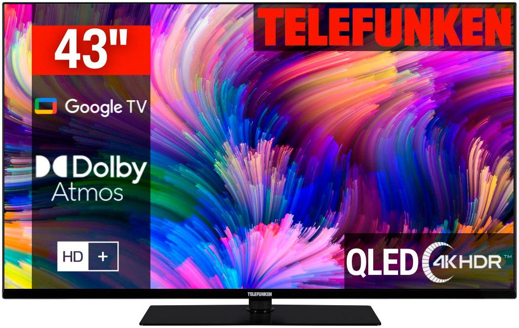 Telefunken D43Q700M6CW QLED-Fernseher (108 cm/43 Zoll,