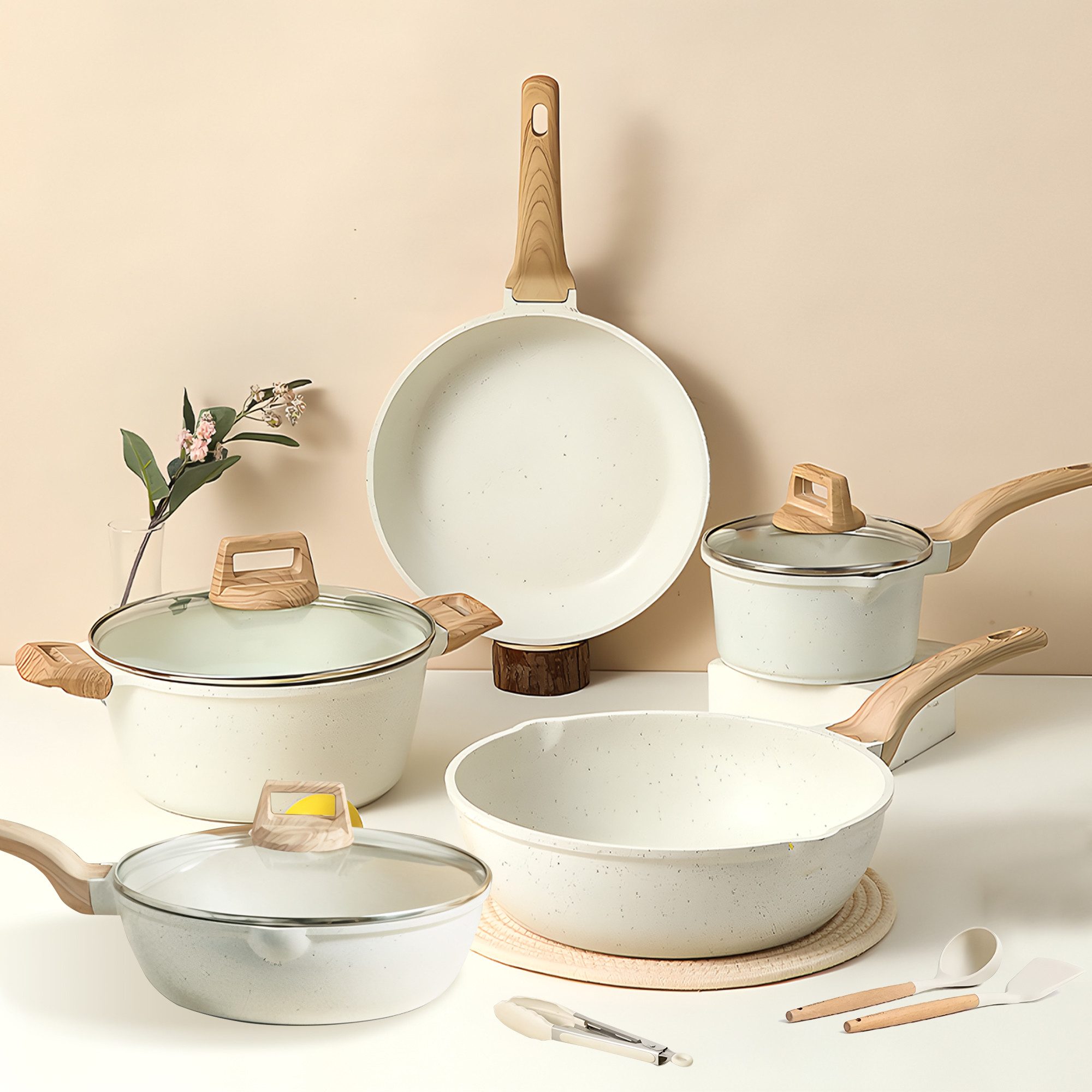 DAKYAM Topf-Set Induktions Töpfe Set mit