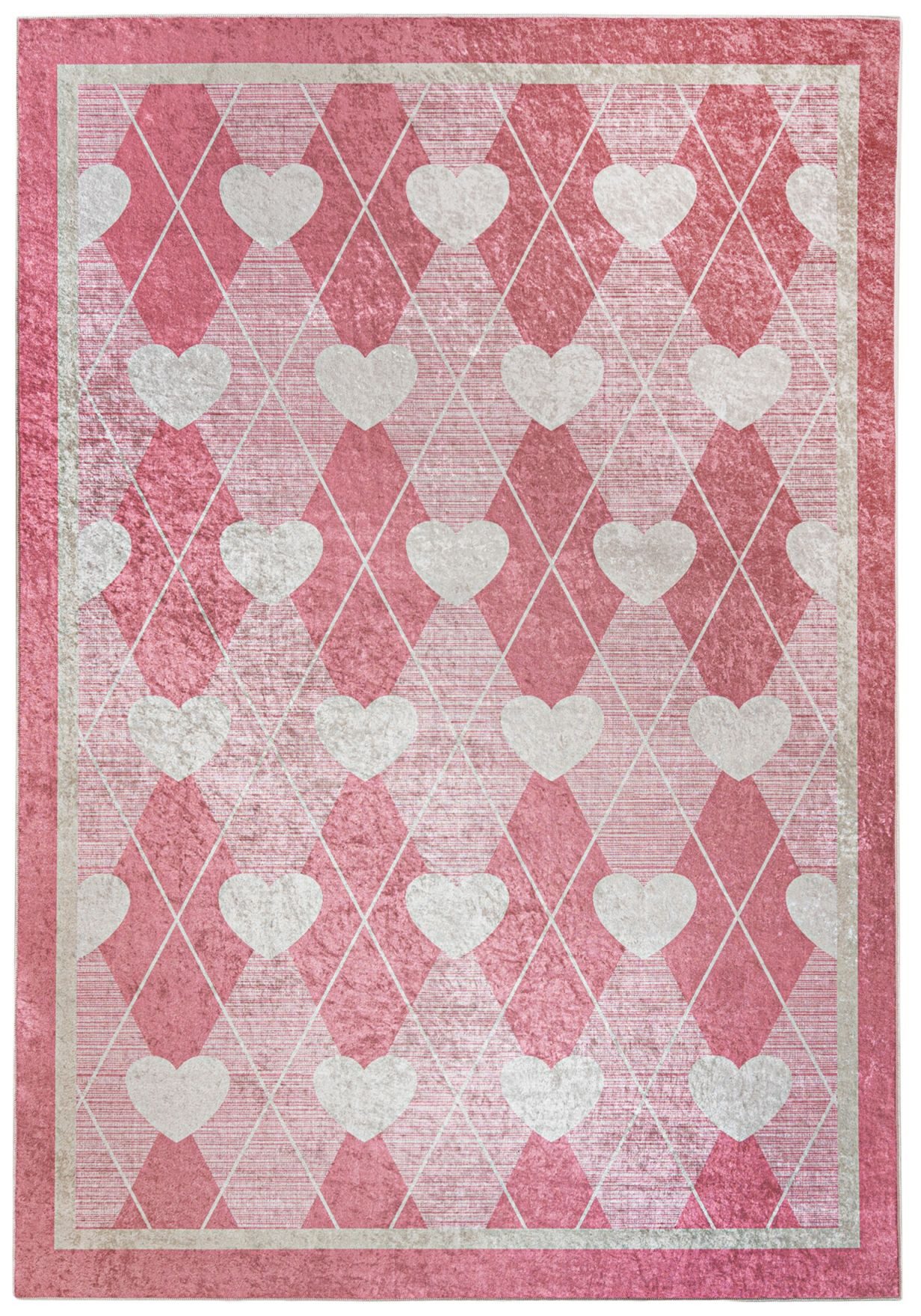 Mazovia Kinderteppich Kinderteppich Herzen Kinderzimmer, 120