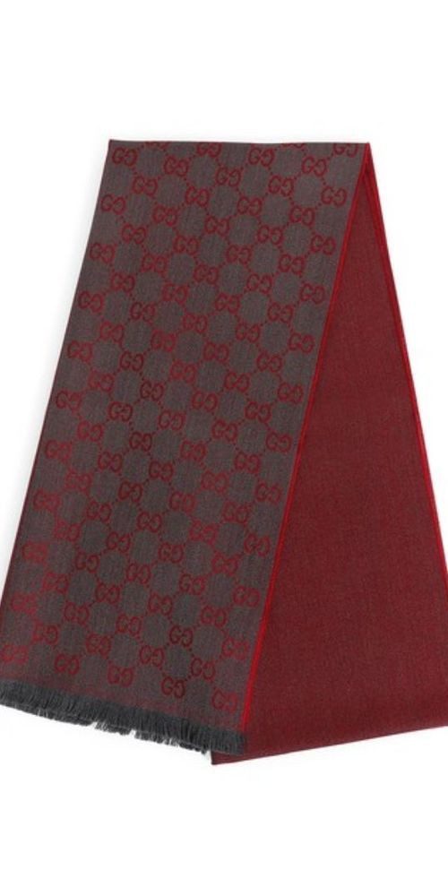 GUCCI Wollschal Gucci Schal Bordeauxrot