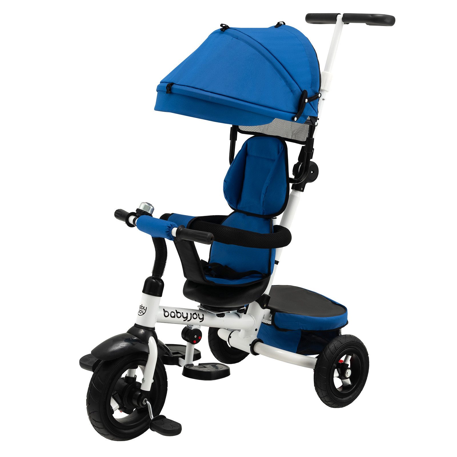 COSTWAY Dreirad, 4 in 1 Kinderwagen