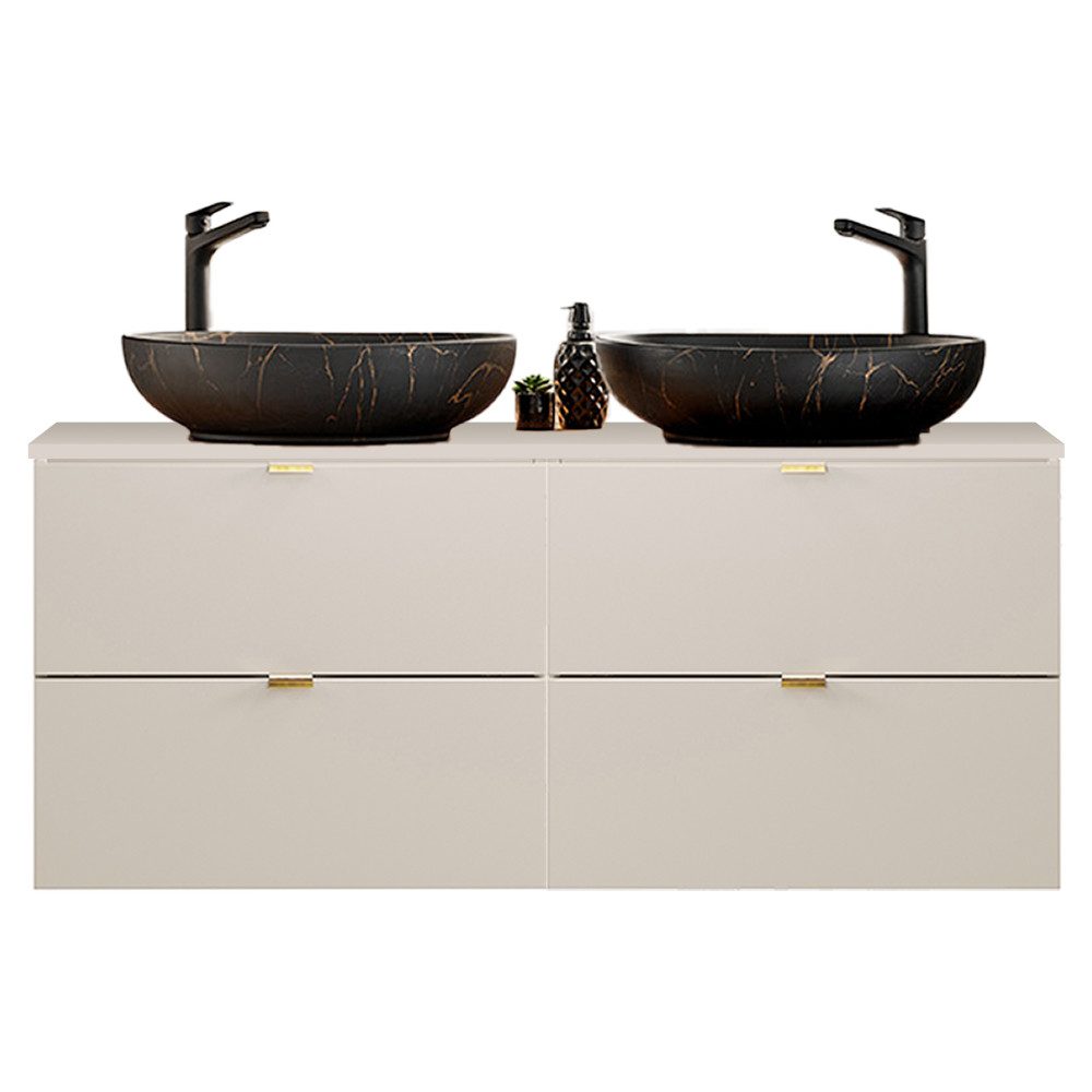 Lomadox Waschtisch DURANGO-56, 120cm Waschtisch, kaschmir,