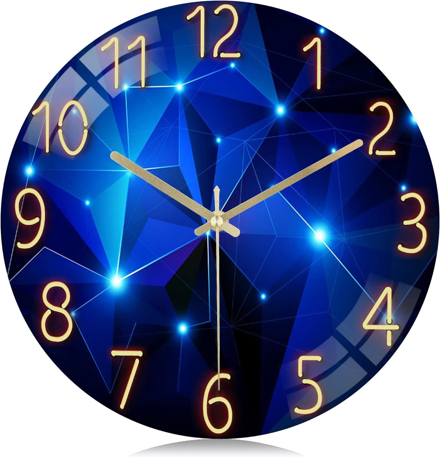 zggzerg Wanduhr Lautlos Wanduhr Glas, Kreativ