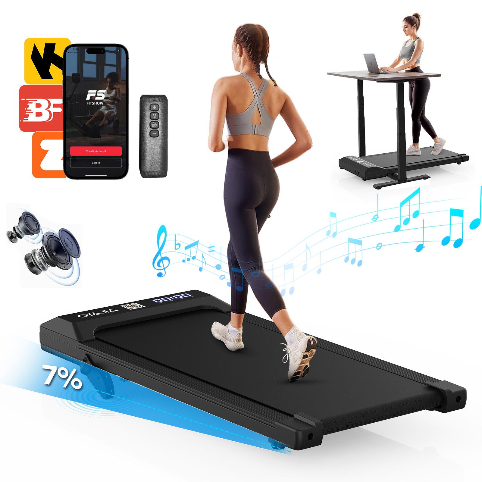 oyajia Laufband 4 in 1 Laufband