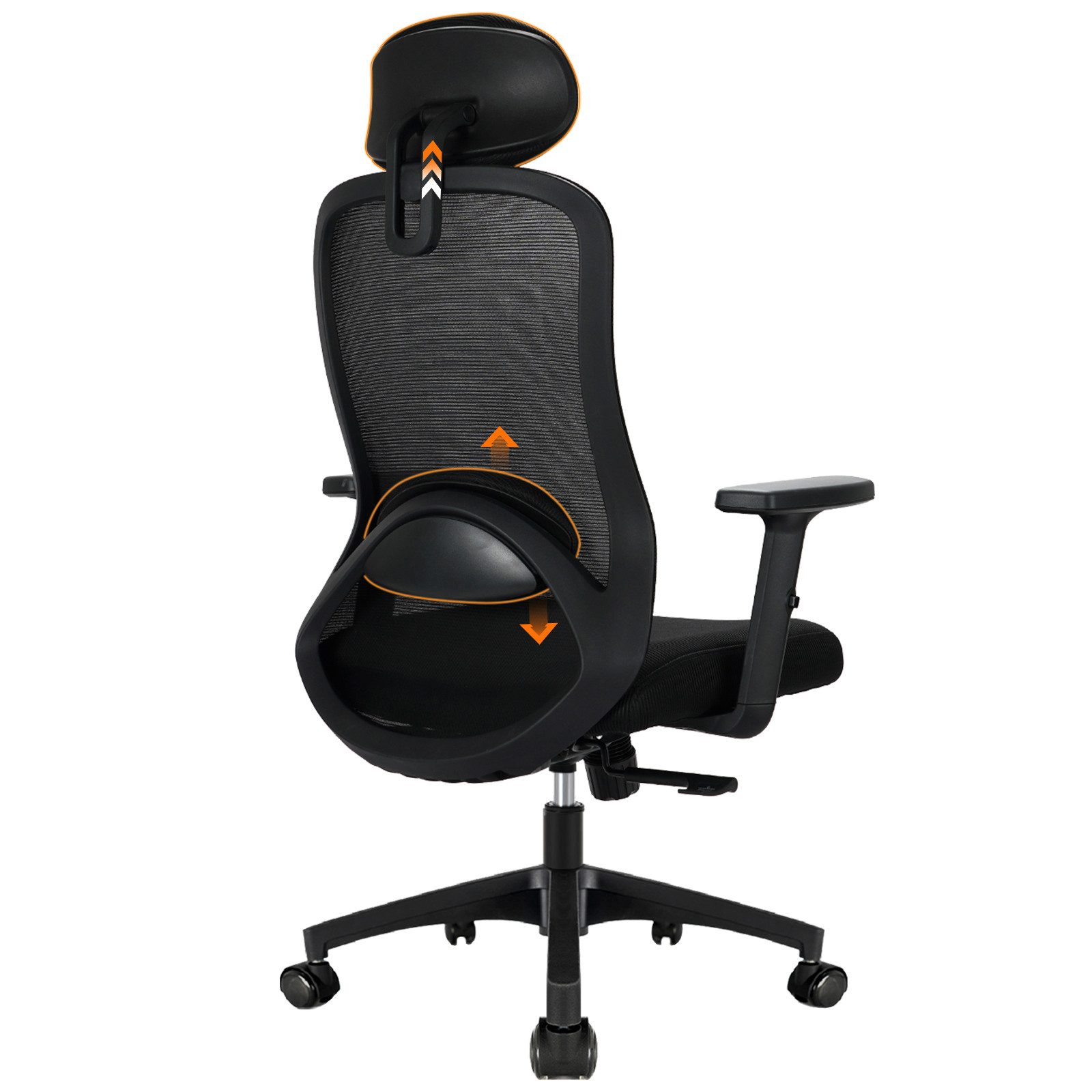 Milacyee Bürostuhl Ergonomisch,Chefsessel Wippfunktion abschließbar Stuhl,Bürostuhl