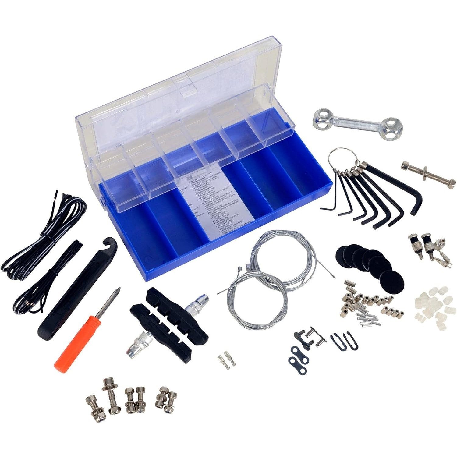 FISCHER Fahrrad Fahrrad-Reparaturset Fahrrad Reparatur-Set 100-teilig