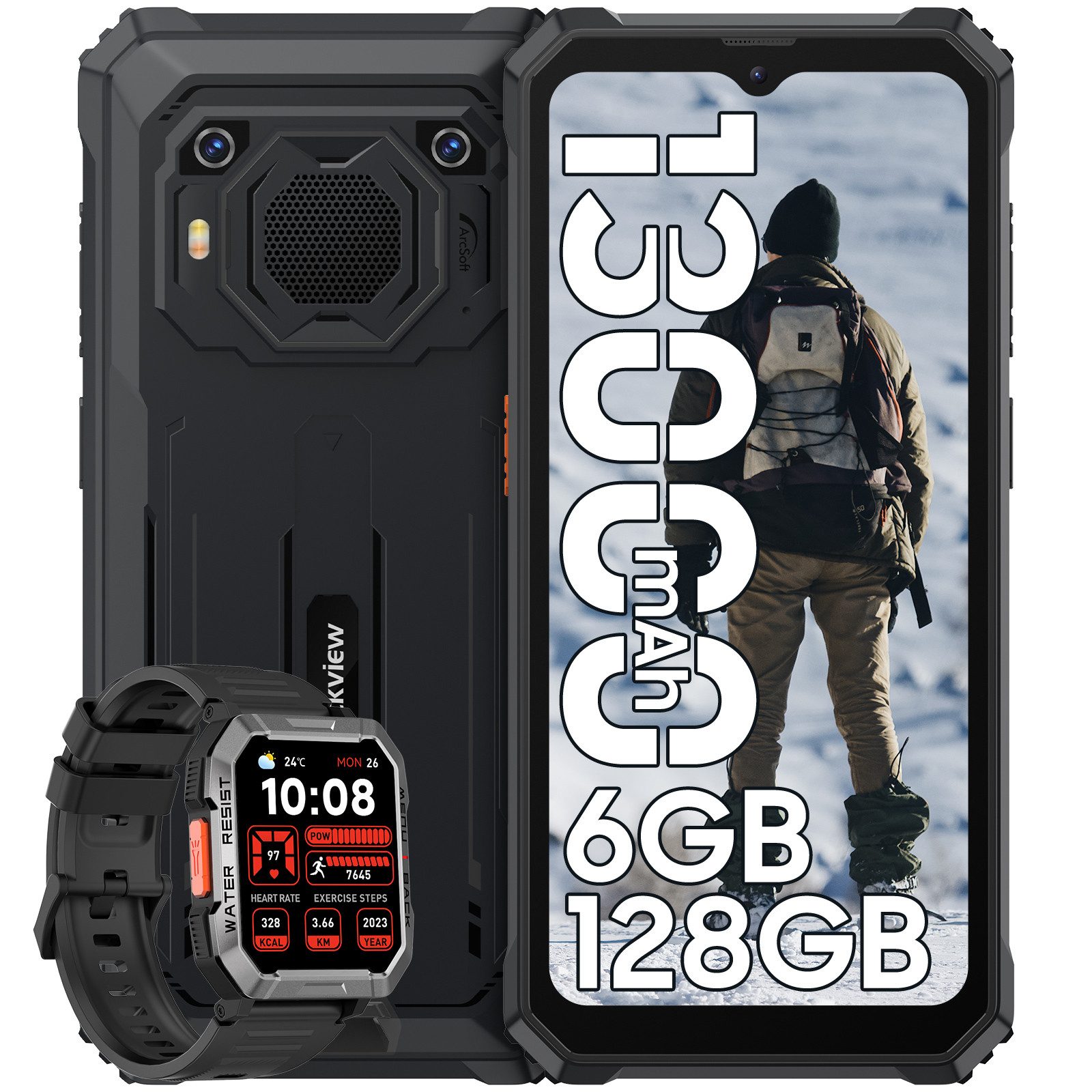 blackview BV6200Pro incl. W60 Smartphone (6.56