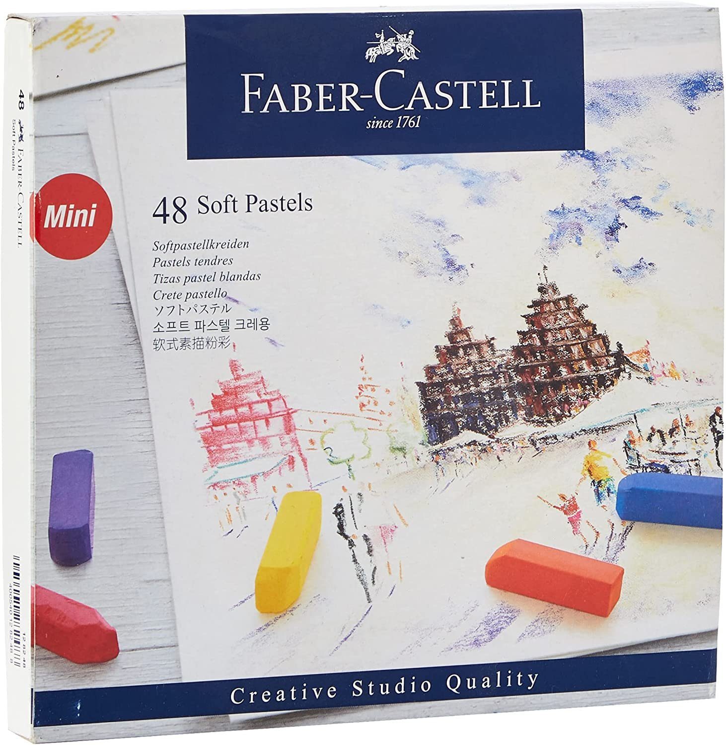 Faber-Castell Kreativset Softpastellkreiden Mini, 48er Kartonetui,