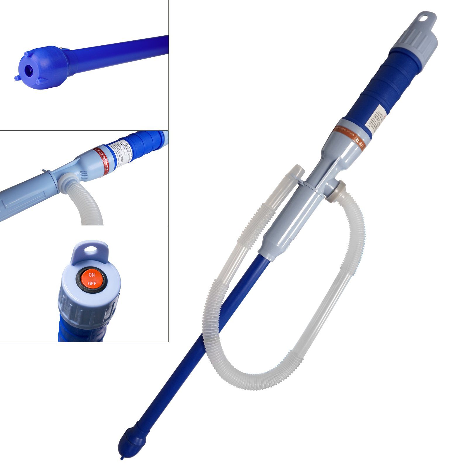 BlueCraft Elektropumpe Umfüllpumpe Fasspumpe Kanisterpumpe Handpumpe,