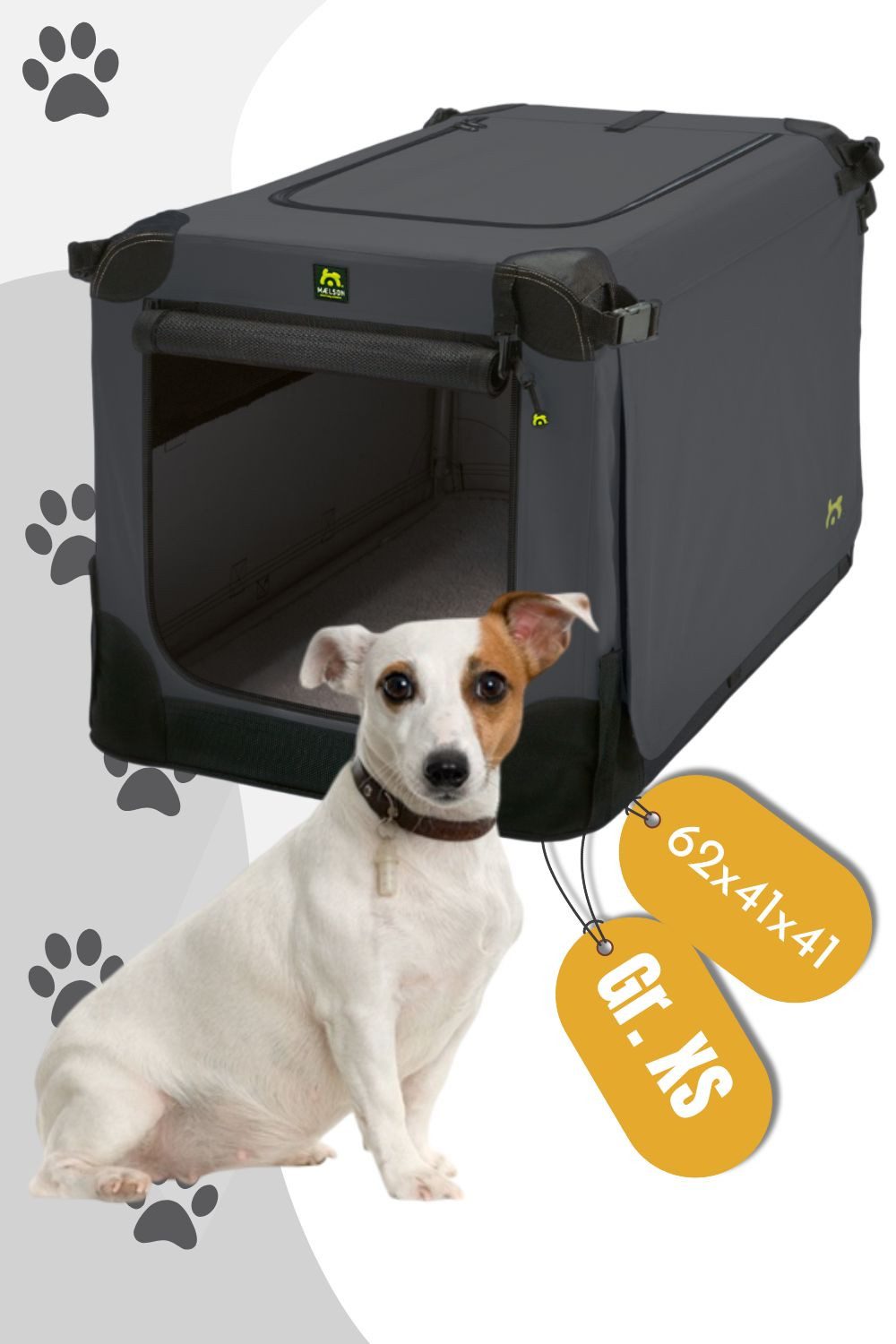 MAELSON Hunde-Transportbox Soft Kennel faltbare Hundebox