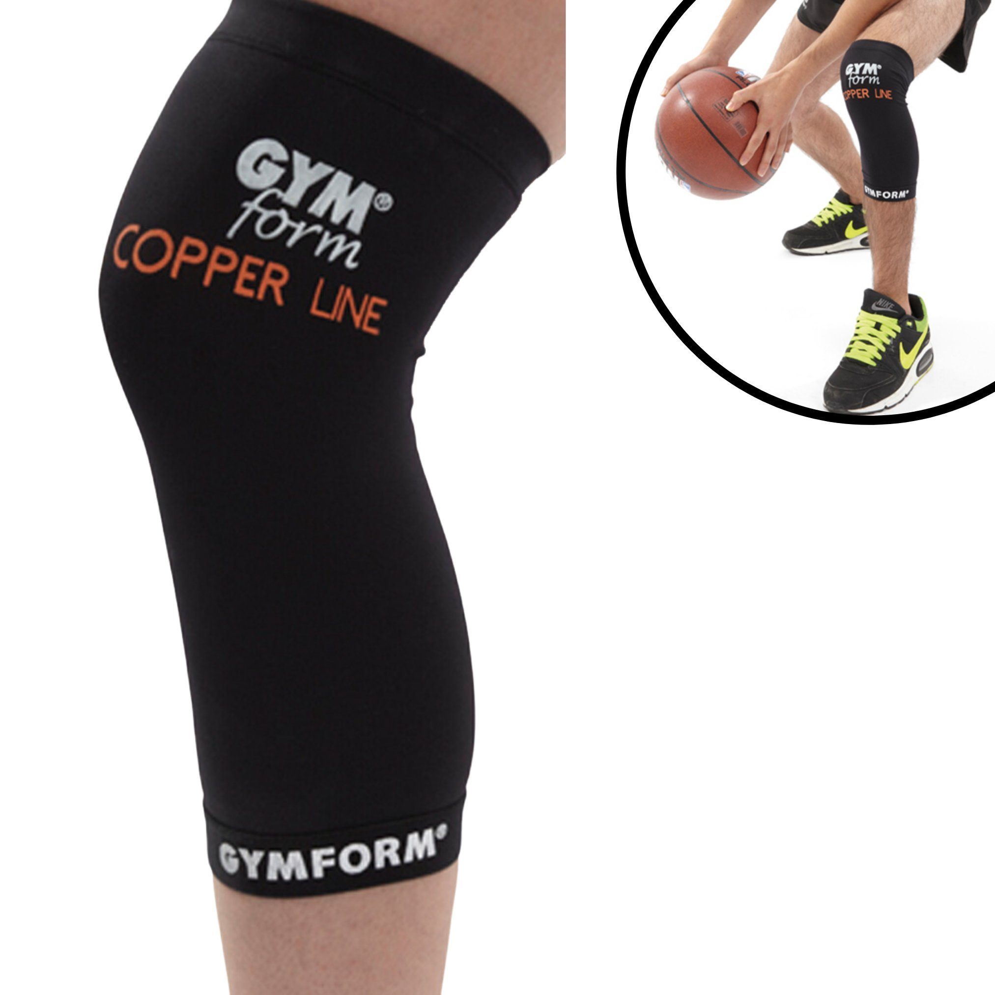 Gymform® Kniebandage Copper Line - Knee