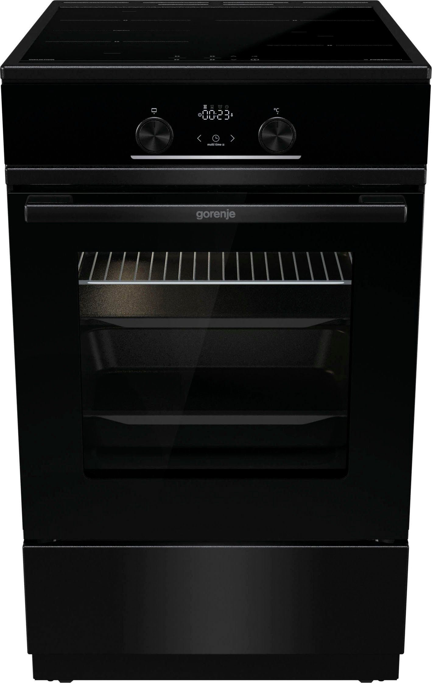 GORENJE Induktions-Standherd GEIT5C60BPG, mit 2-fach-Teleskopauszug, Aqua