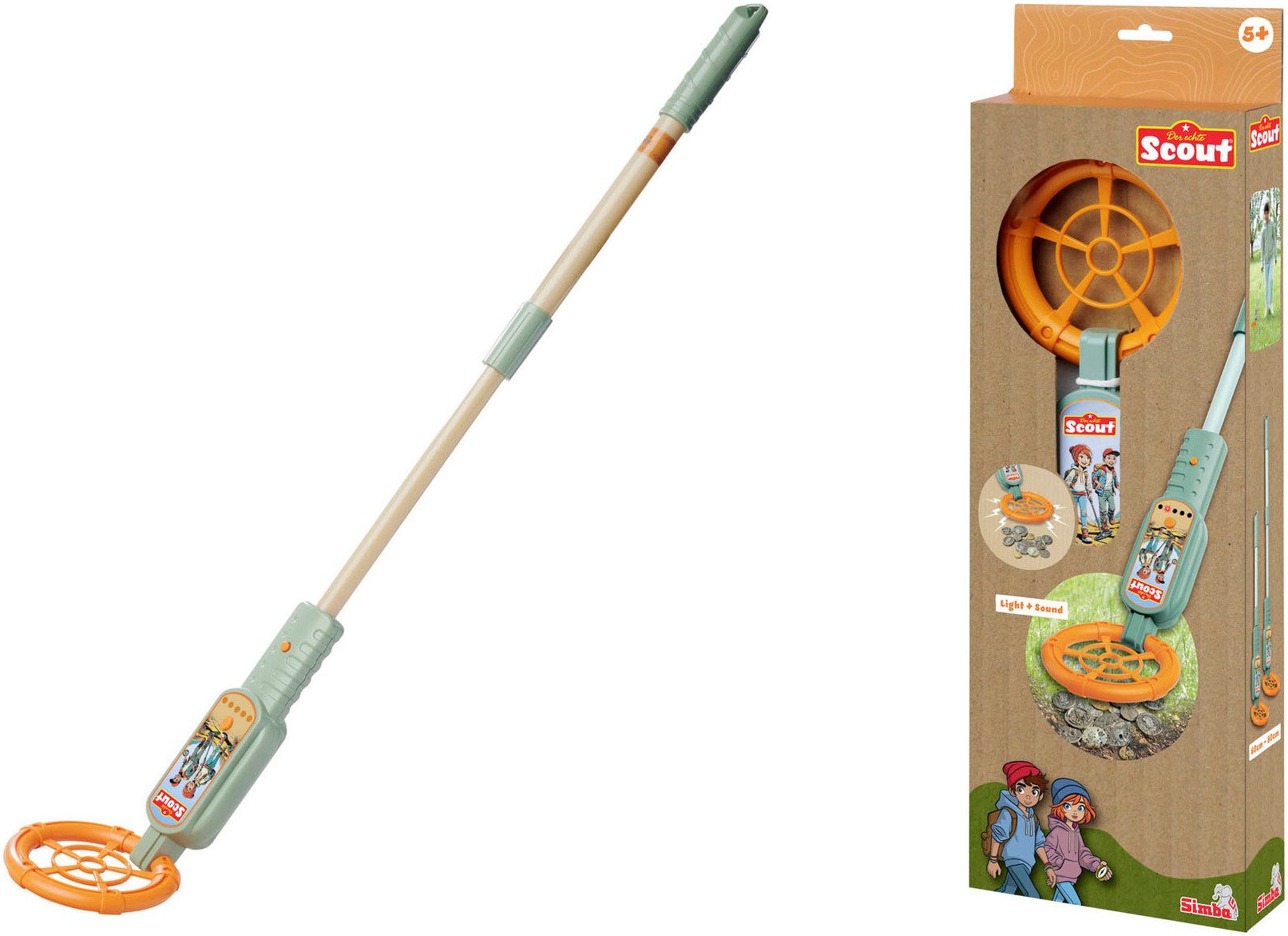 SIMBA Kreativset Scout Metalldetektor, mit Licht-