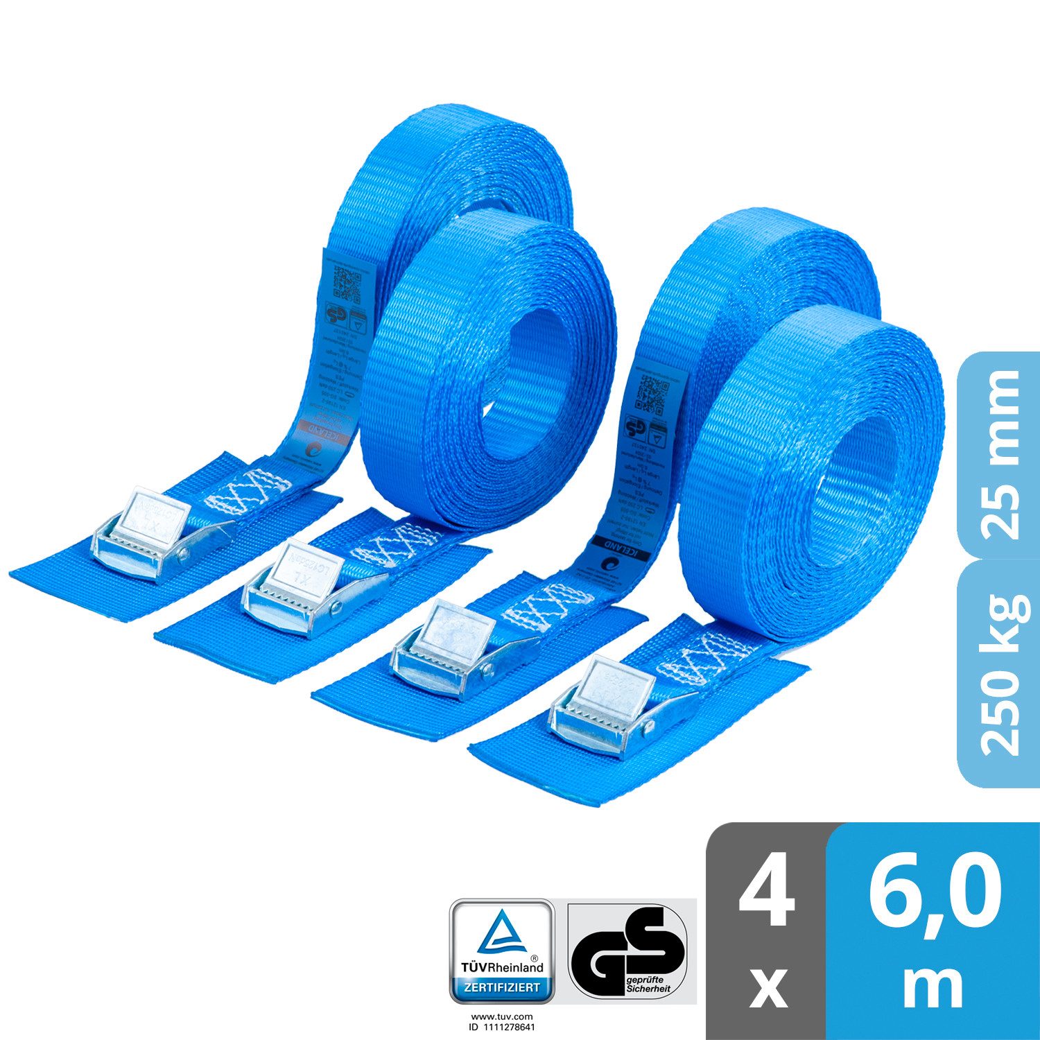 valonic Spanngurt Spanngurte Klemmschloss SG-505-460 (4