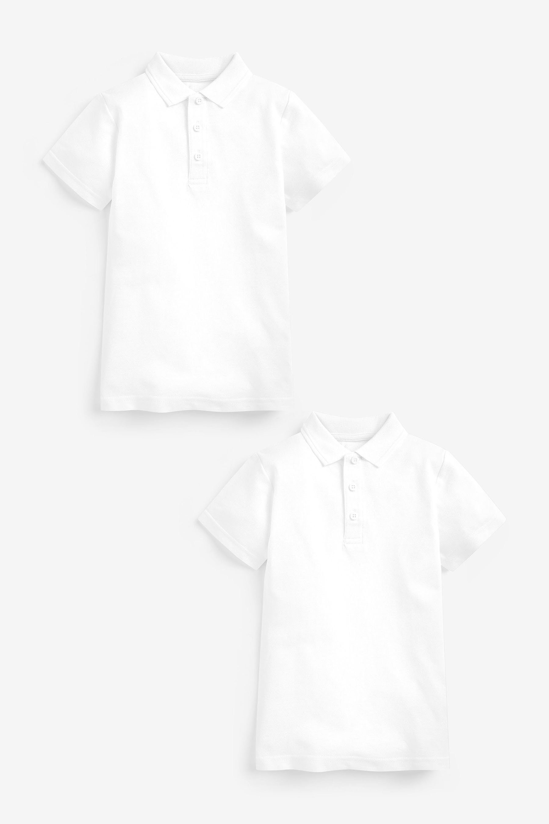 Next Poloshirt Knitterfreie Schul-Polo-Shirts mit Klettverschluss