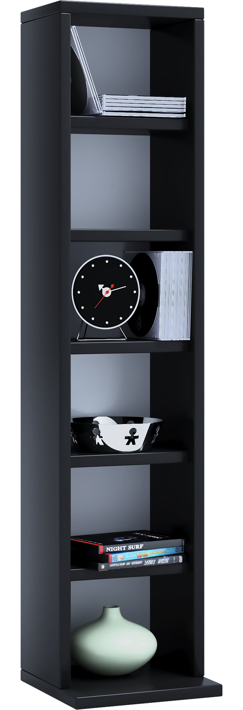 VCM Standregal Holz CD DVD Stand