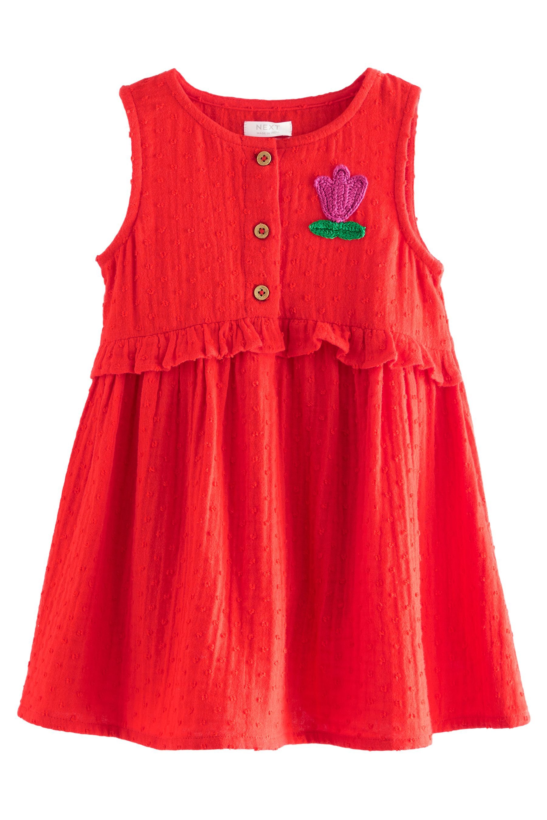 Next Vokuhila-Kleid Ärmelloses Kleid mit Schößchen