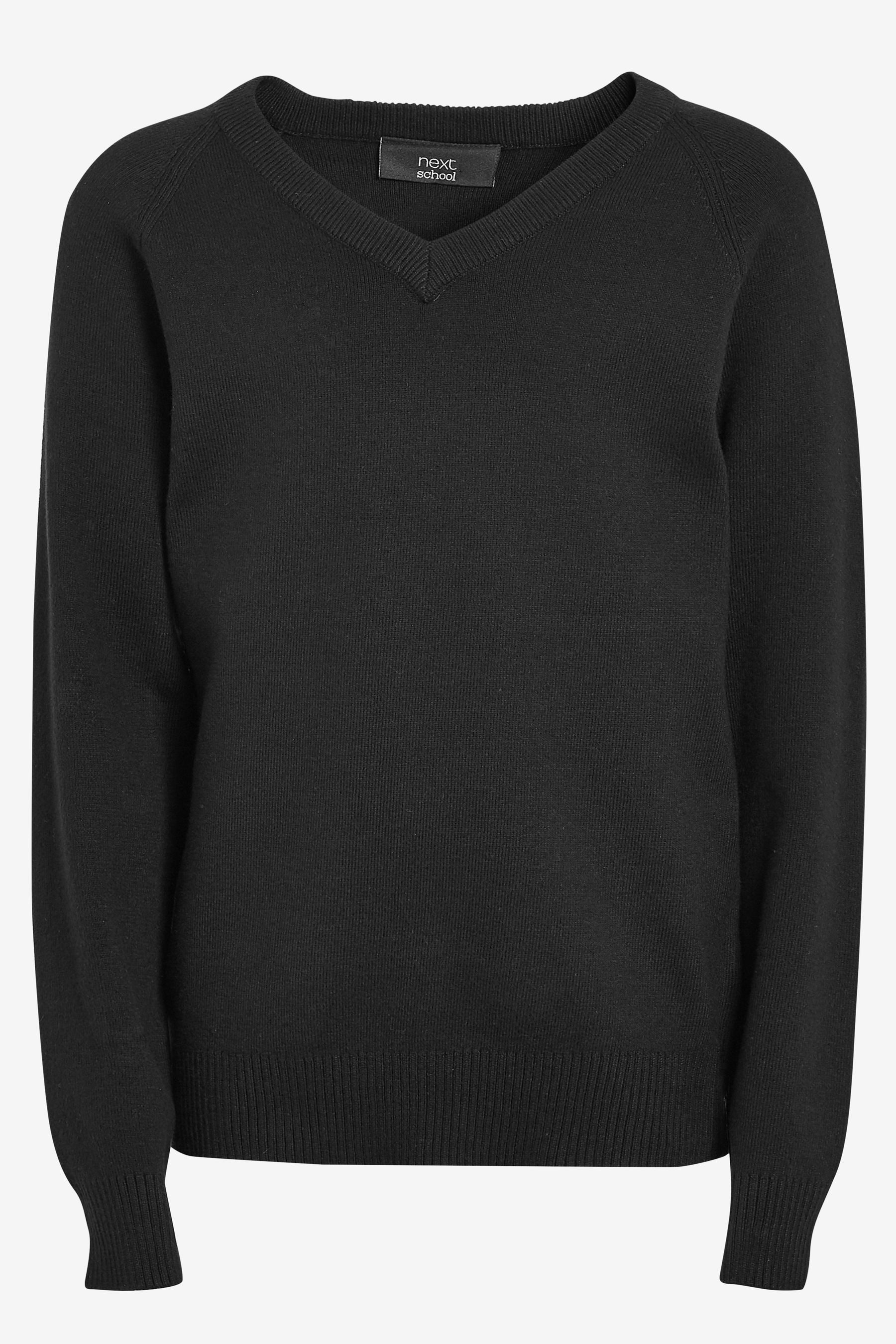 Next V-Ausschnitt-Pullover Schul-Strickpullover mit V-Ausschnitt (1-tlg)