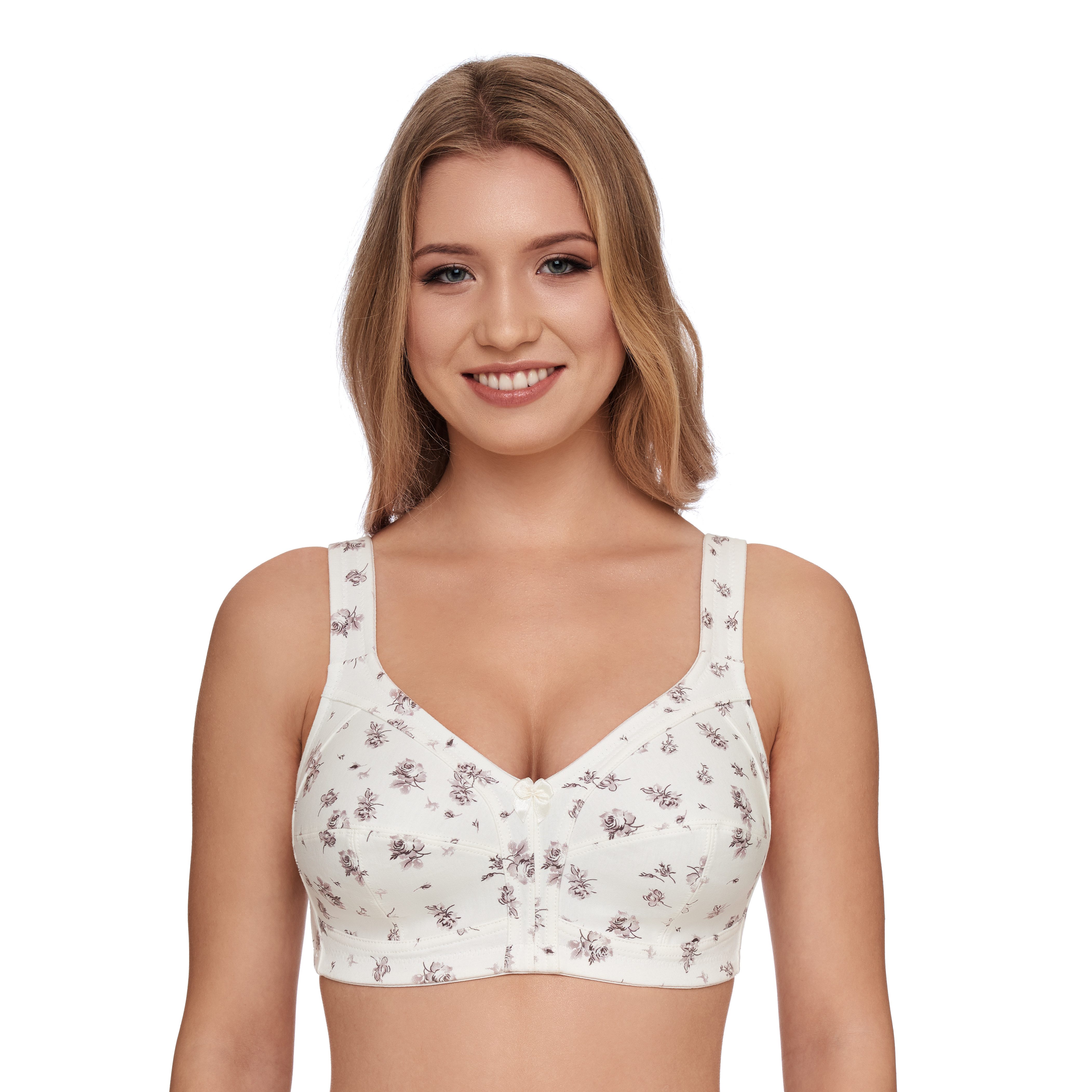 Susa Fullcup-BH mit stilisiertem Rosen-Print