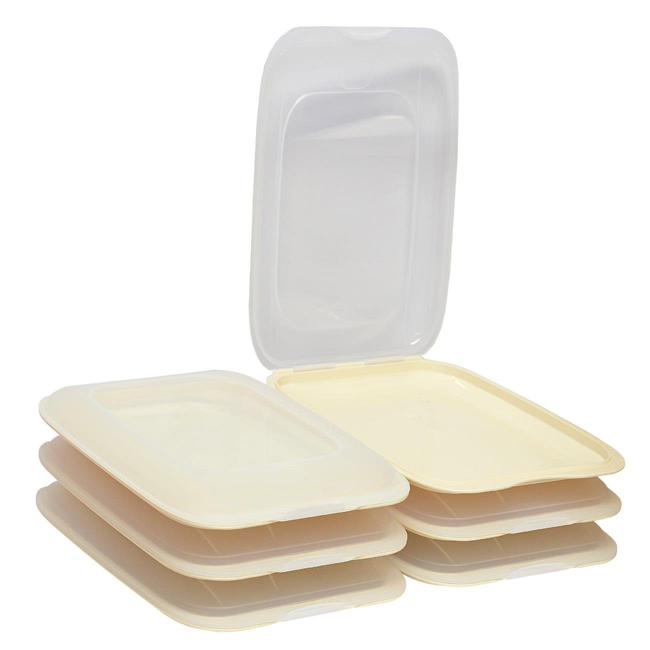 Engelland Frischhaltedose Aufschnittdosen, Kühlschrankbox, Kunststoff, (Vorteils-Set,