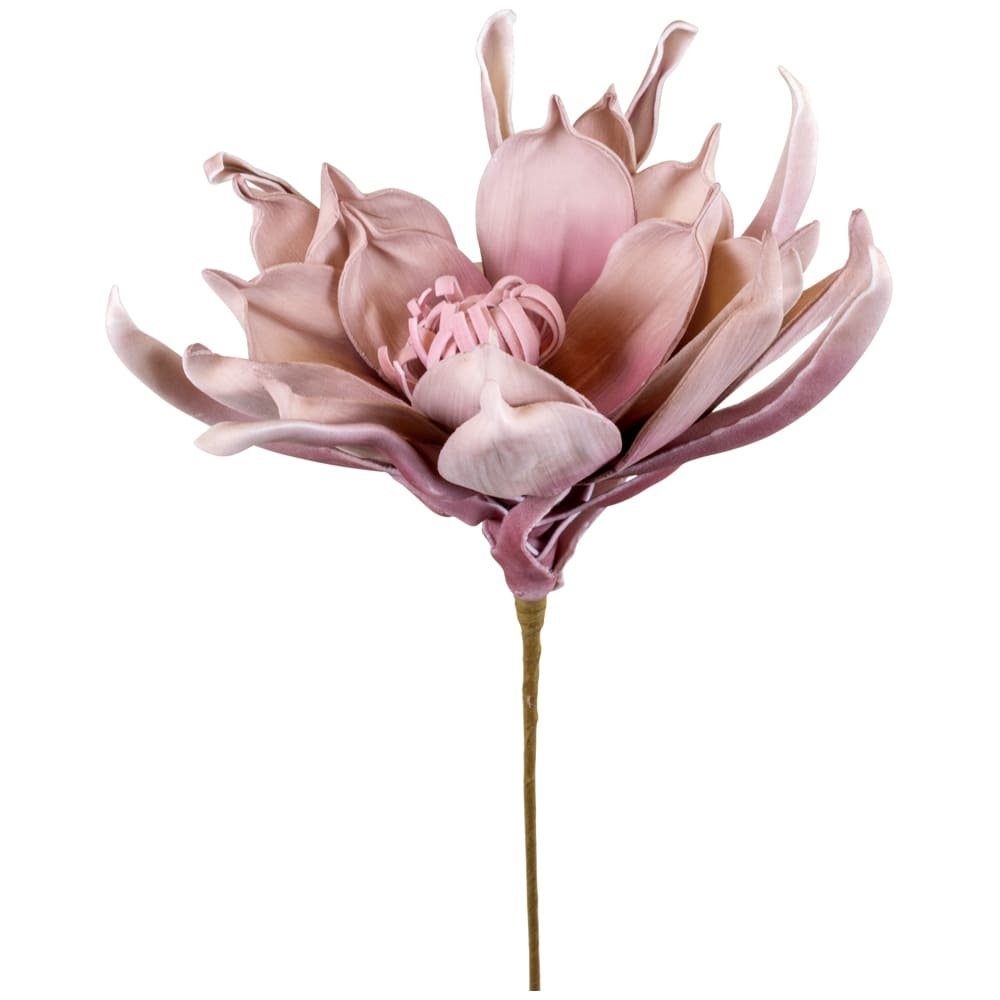 Kunstblume Kunstblumen Lotus rosa Pflanzen Deko