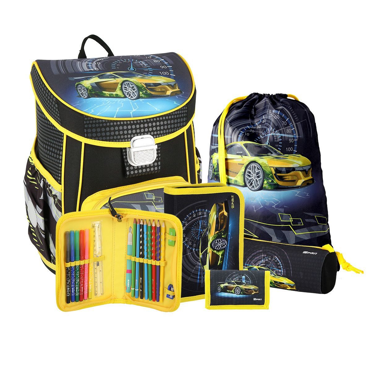 Spirit Schulranzen SPIRIT Schulranzen Set RACER