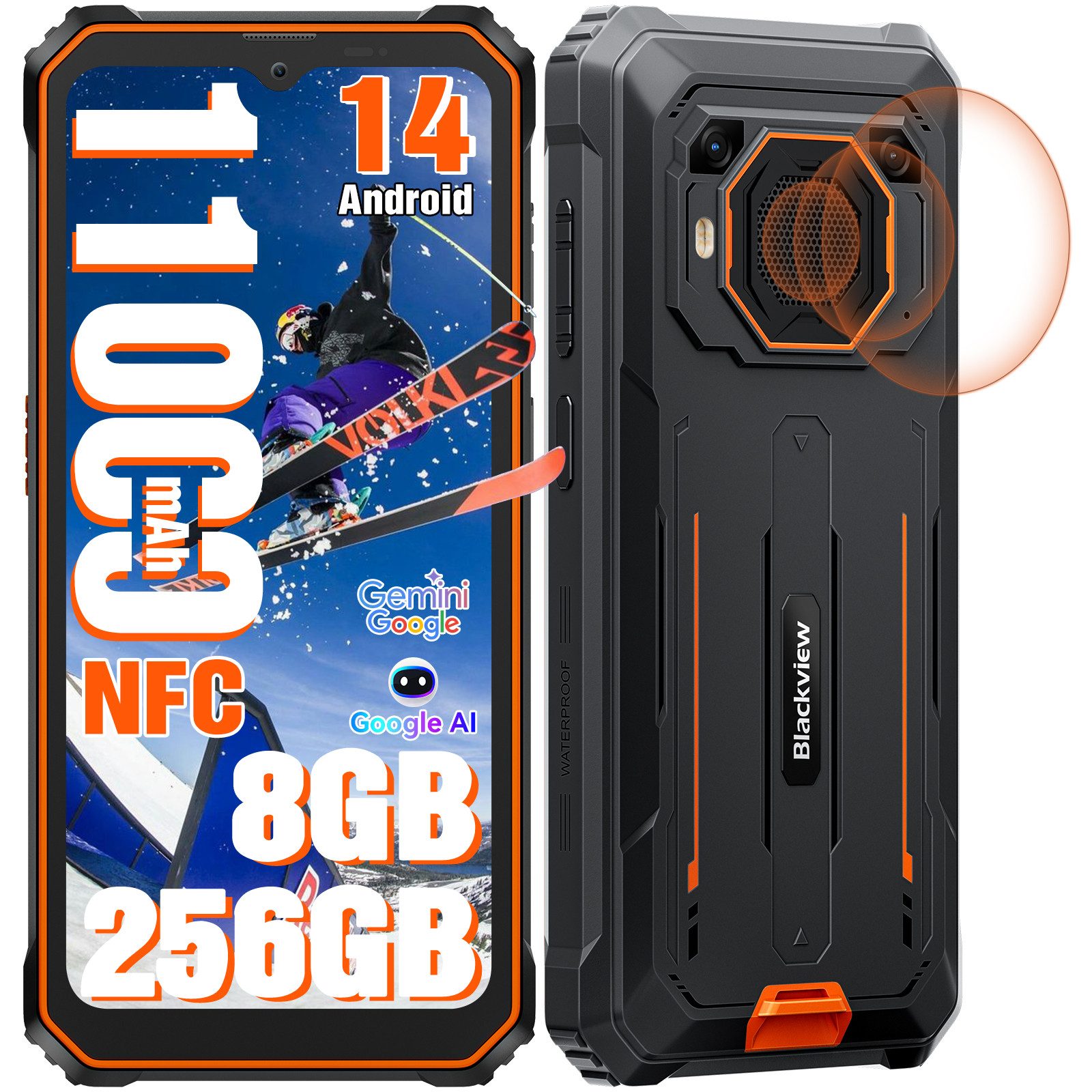 blackview BV6200Plus(8+256) AI Smartphone (6,56 Zoll,