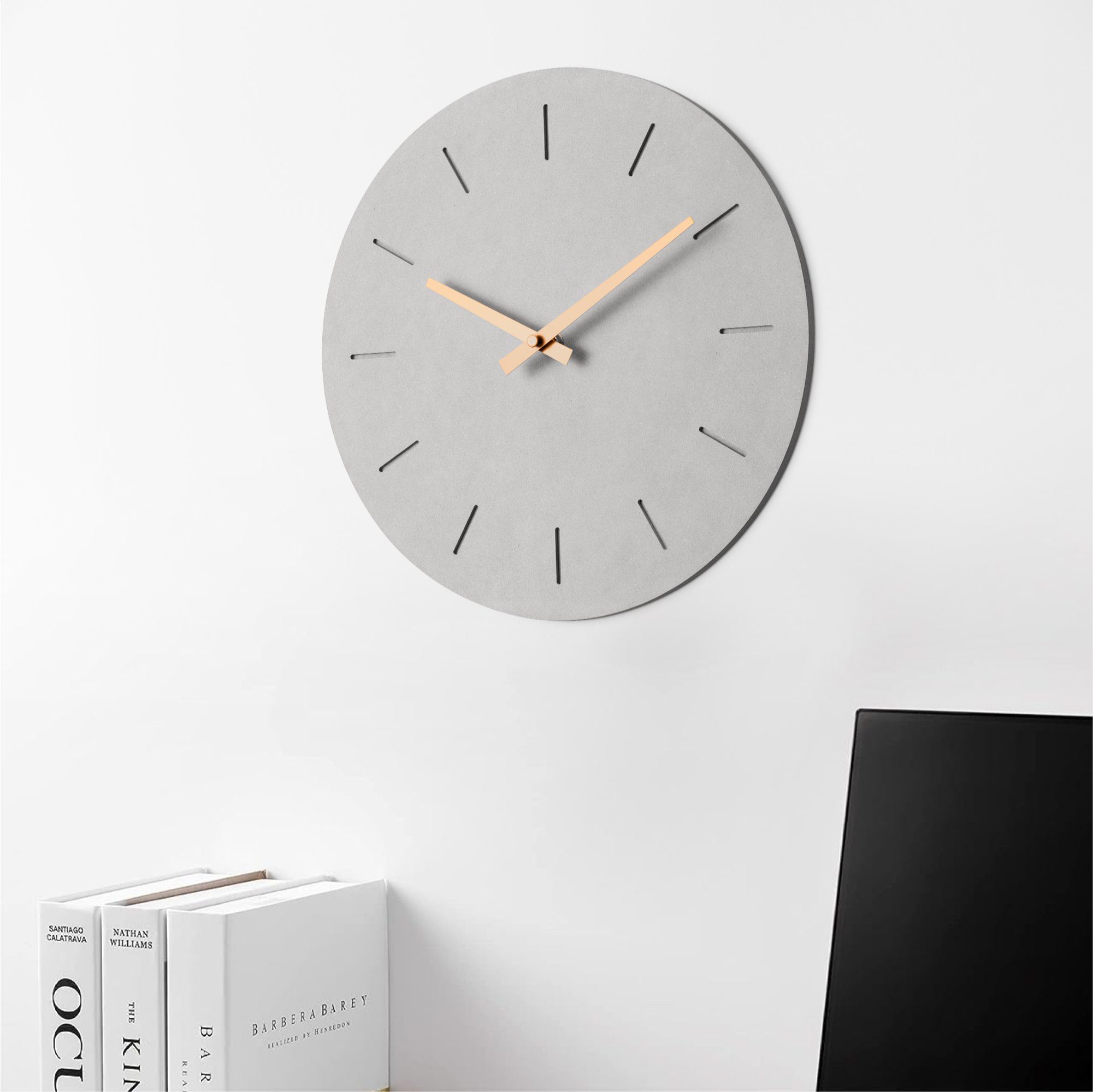 Navaris Wanduhr Analog Wanduhr rund -