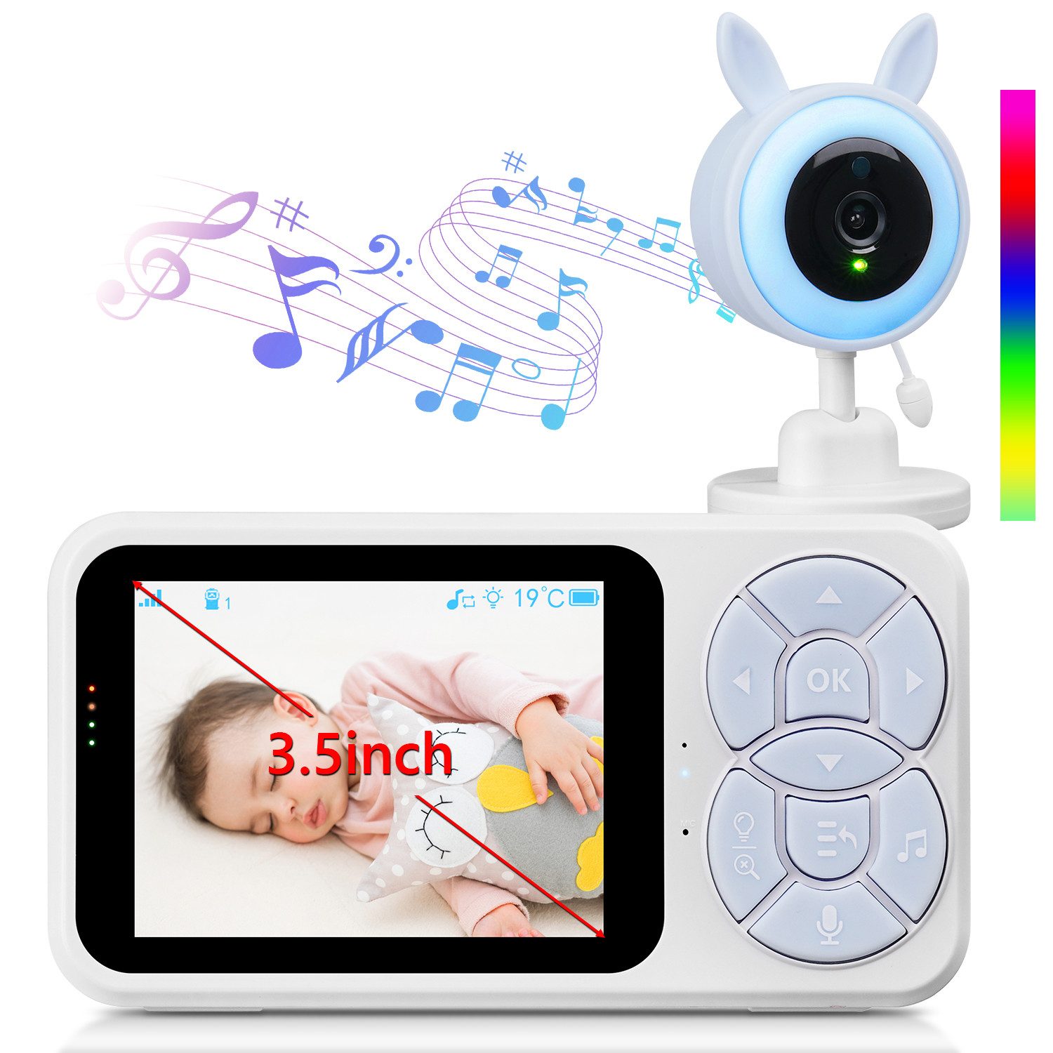 DOPWii Babyphone Baby Monitor mit Kamera