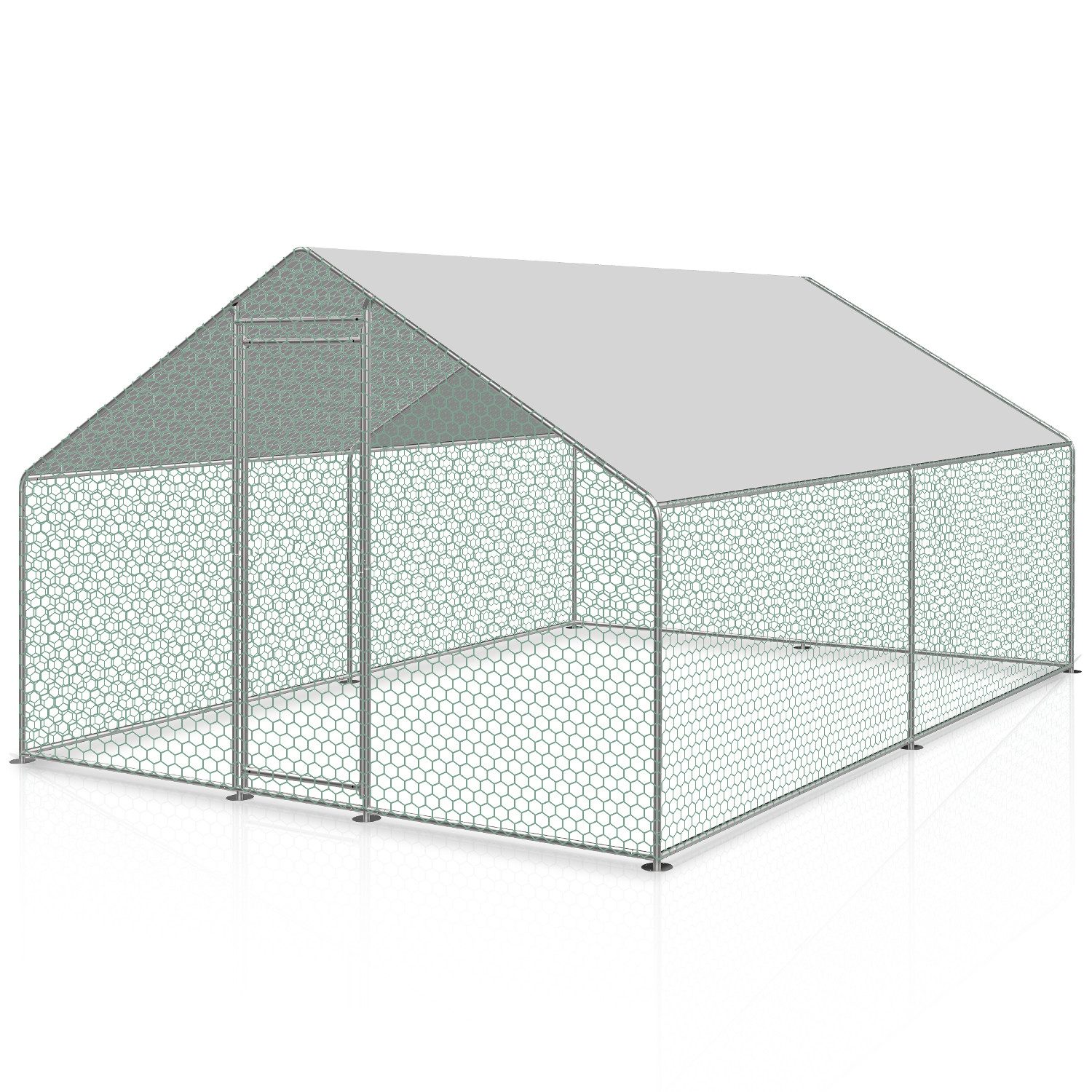 Clanmacy Kleintierkäfig Hühnerstall Kleintiergehege Hühnerhaus Freilauf