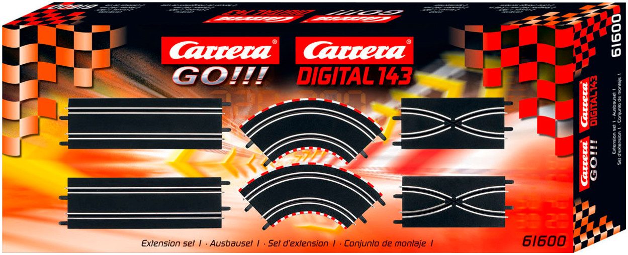 Carrera® Anschlussschiene Carrera GO!!!, Schienen-Ausbauset 1,
