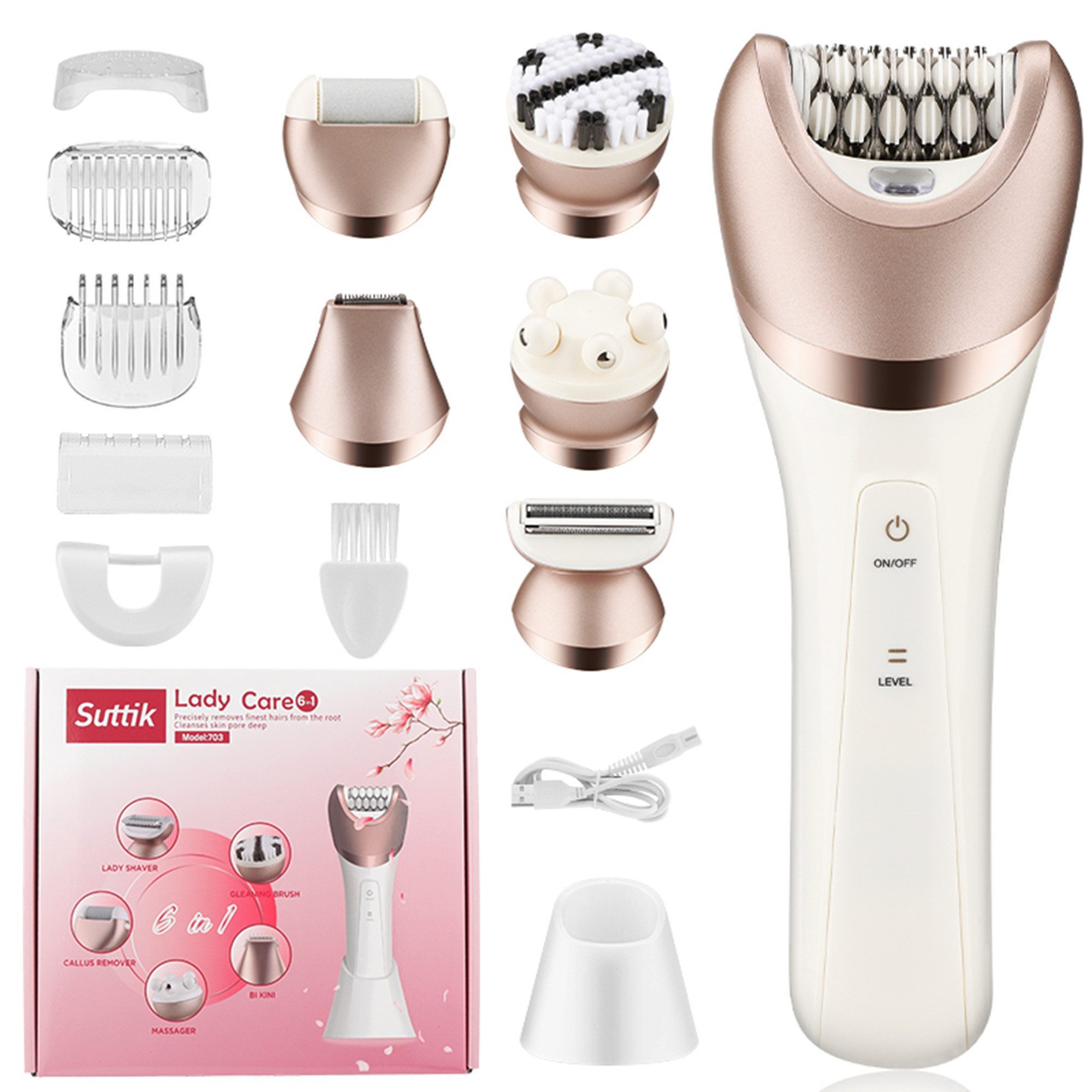 OYLCDI Epilierer Epilierer Damen,6-in-1 Epilierer für
